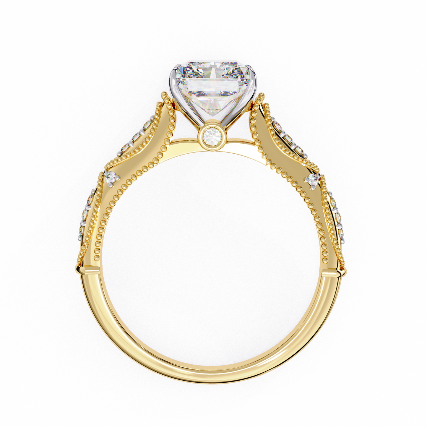 Flor Radiante Radiant Solitaire Ring