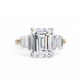 Corazón Claro Emerald Solitaire Ring