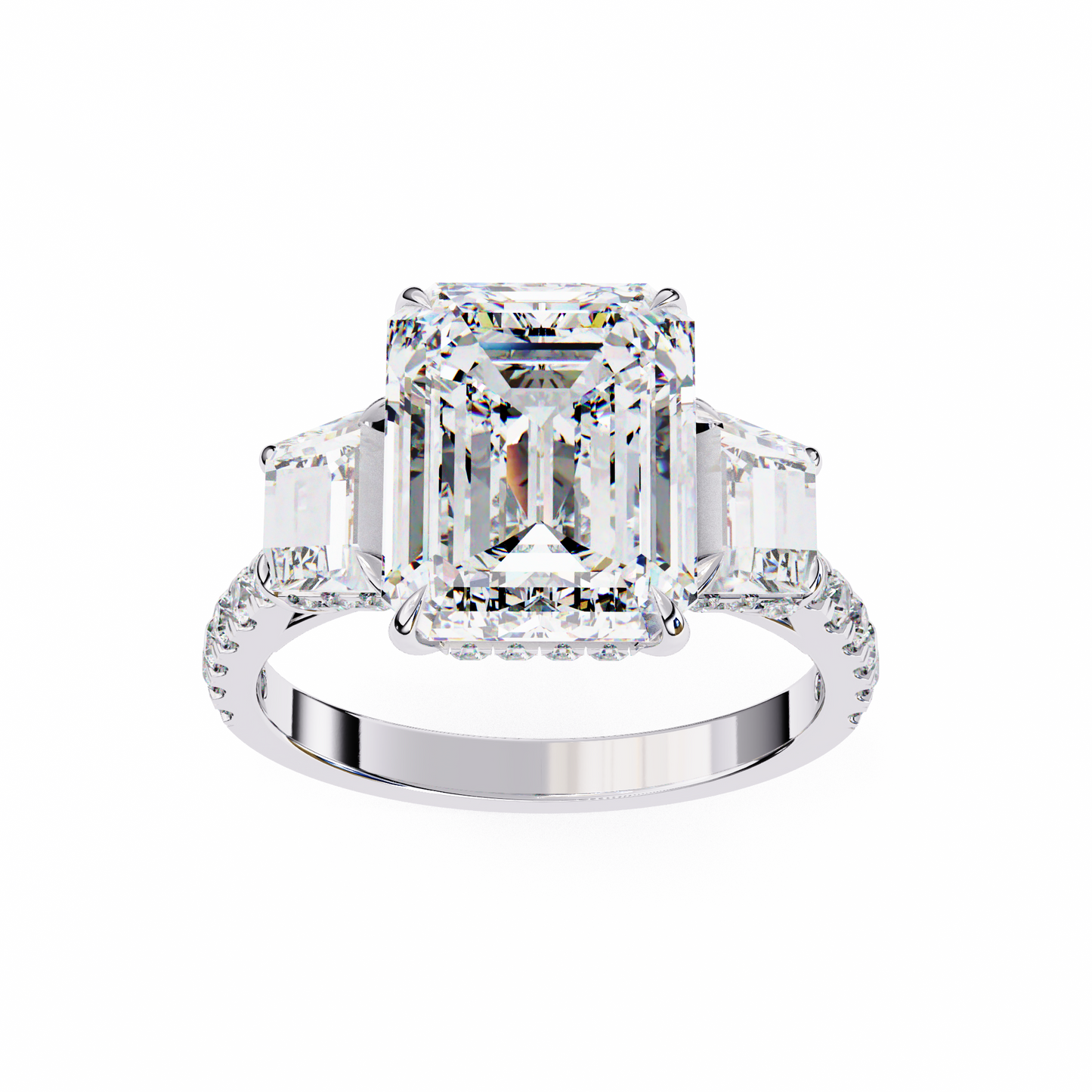 Corazón Claro Emerald Solitaire Ring