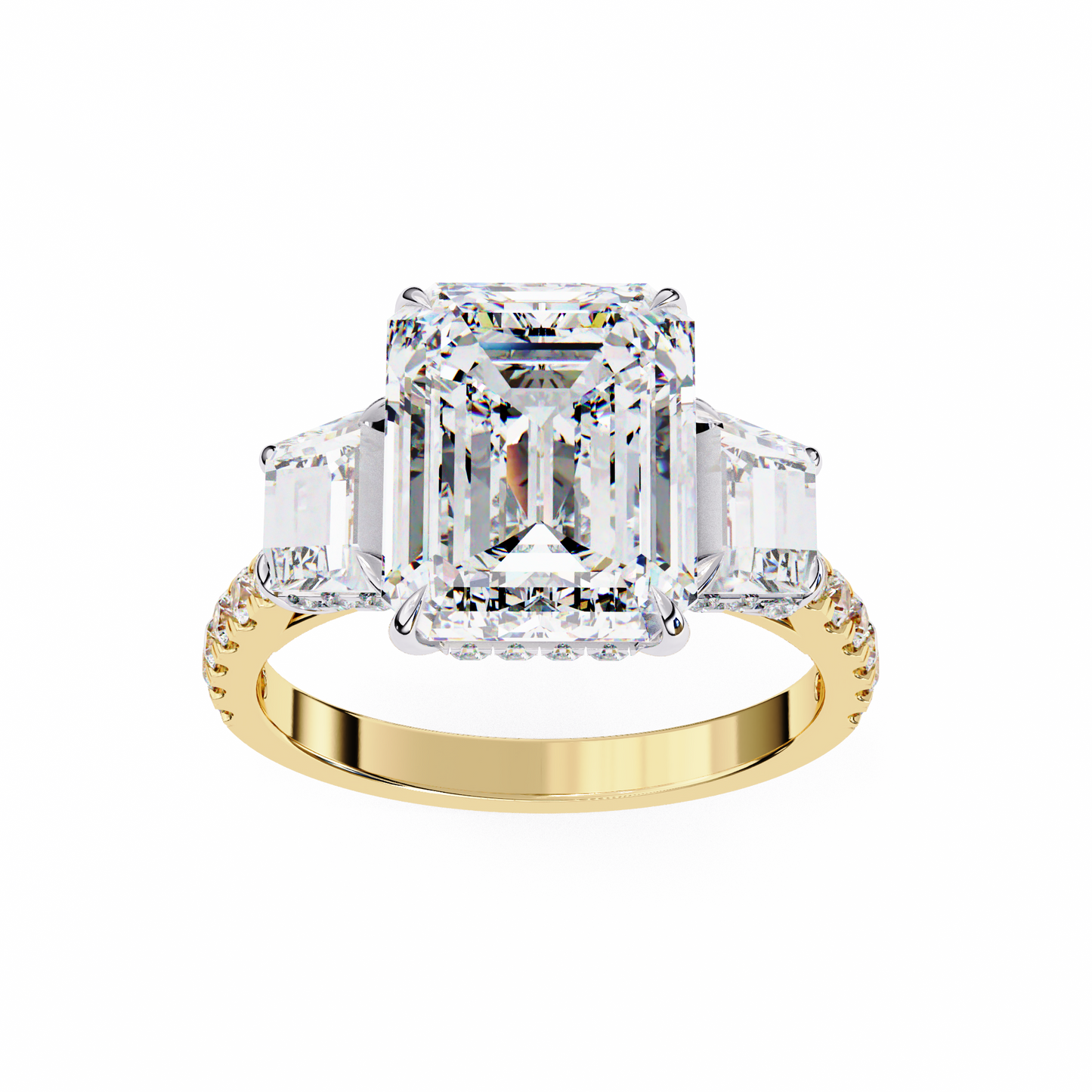 Corazón Claro Emerald Solitaire Ring