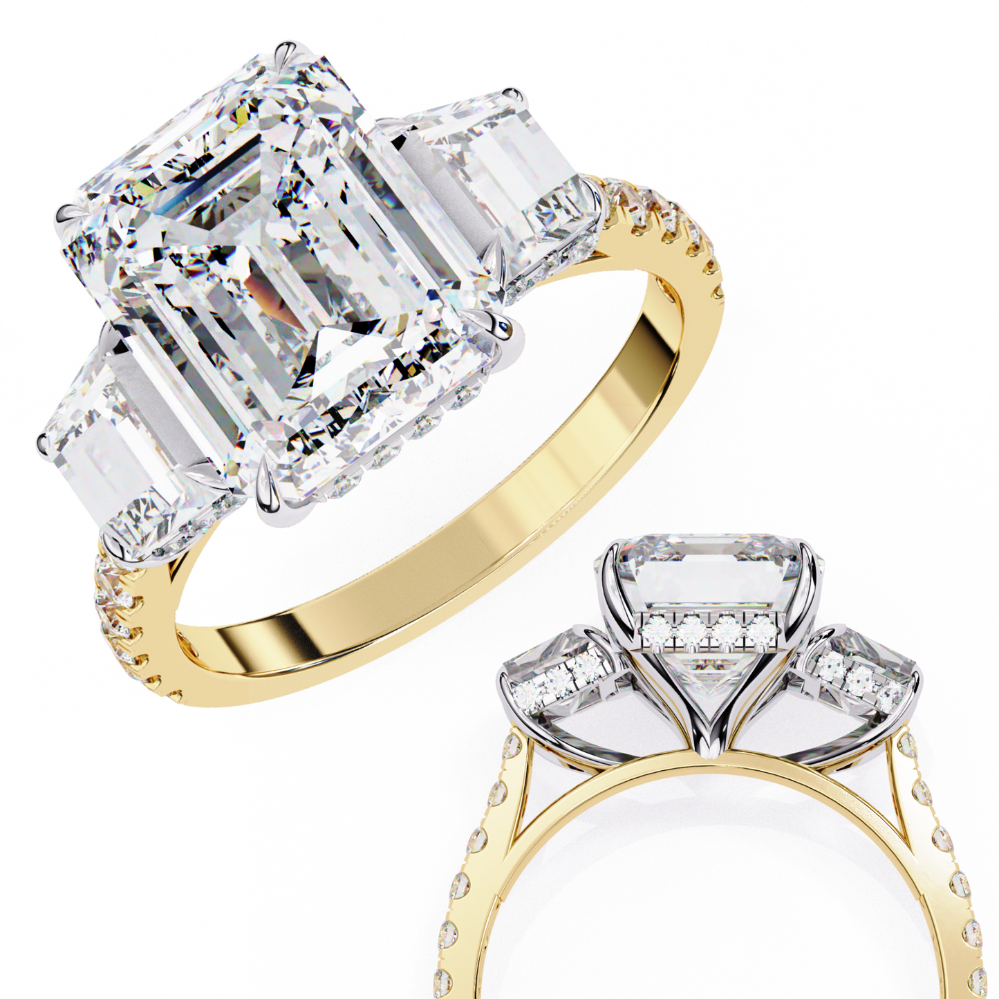 Corazón Claro Emerald Solitaire Ring