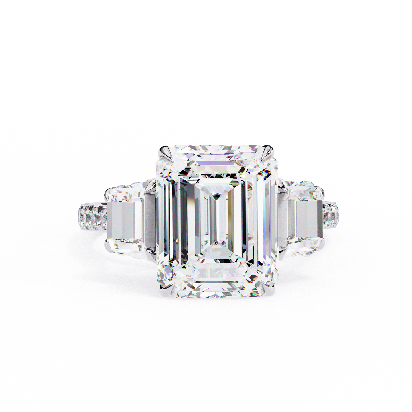 Corazón Claro Emerald Solitaire Ring