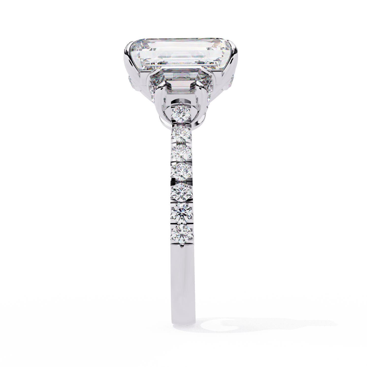 Corazón Claro Emerald Solitaire Ring