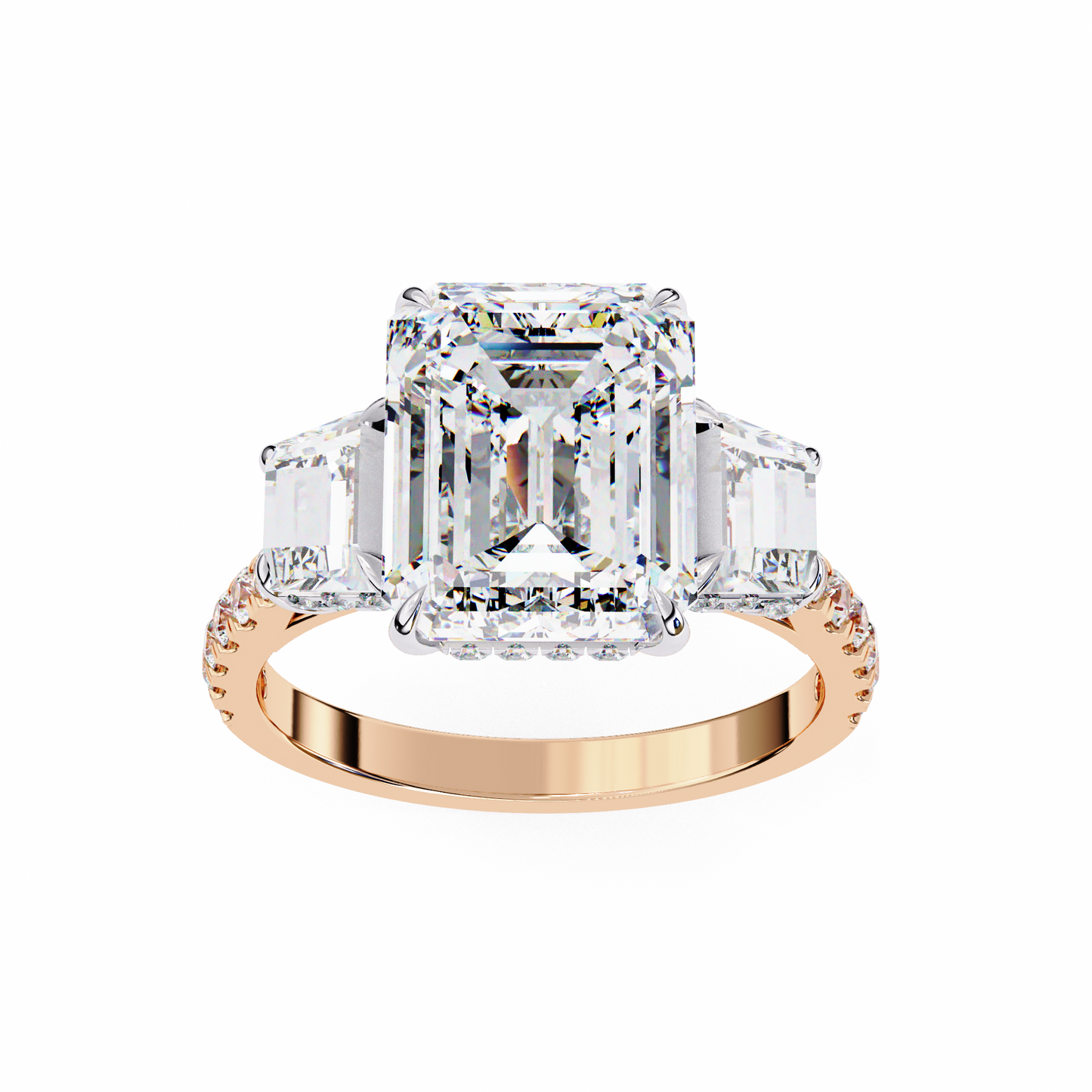 Corazón Claro Emerald Solitaire Ring