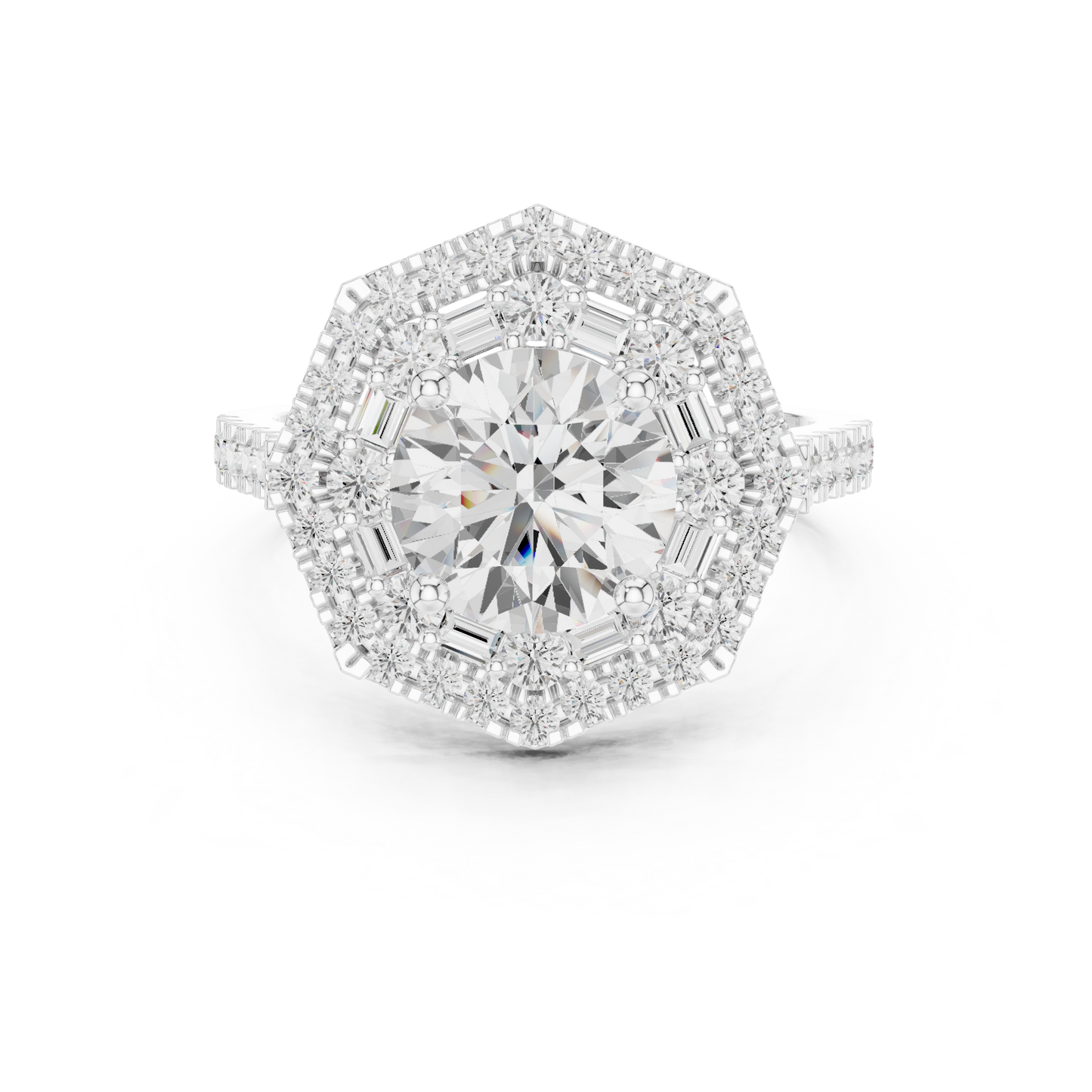 Starbind Circle Solitaire Ring
