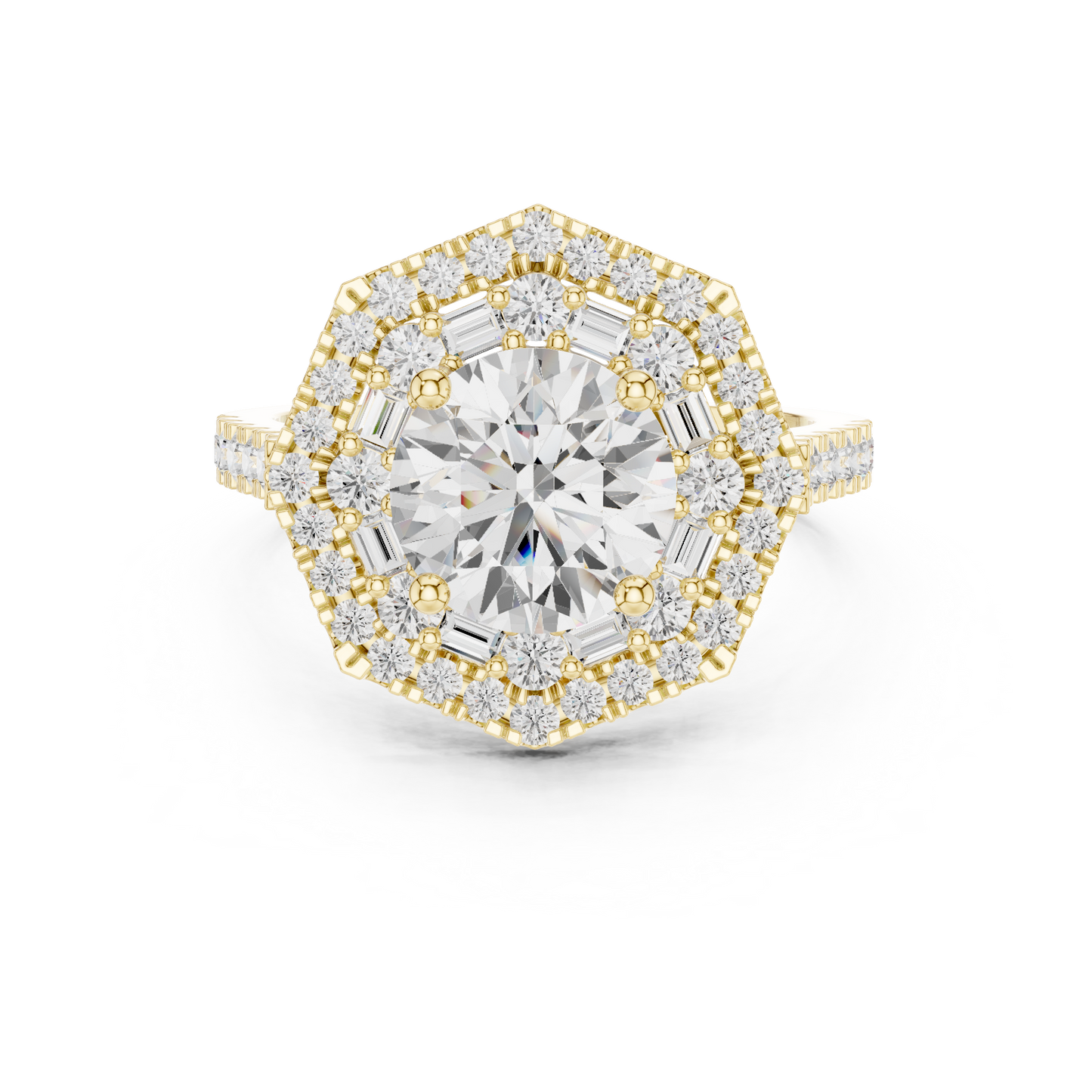 Starbind Circle Solitaire Ring