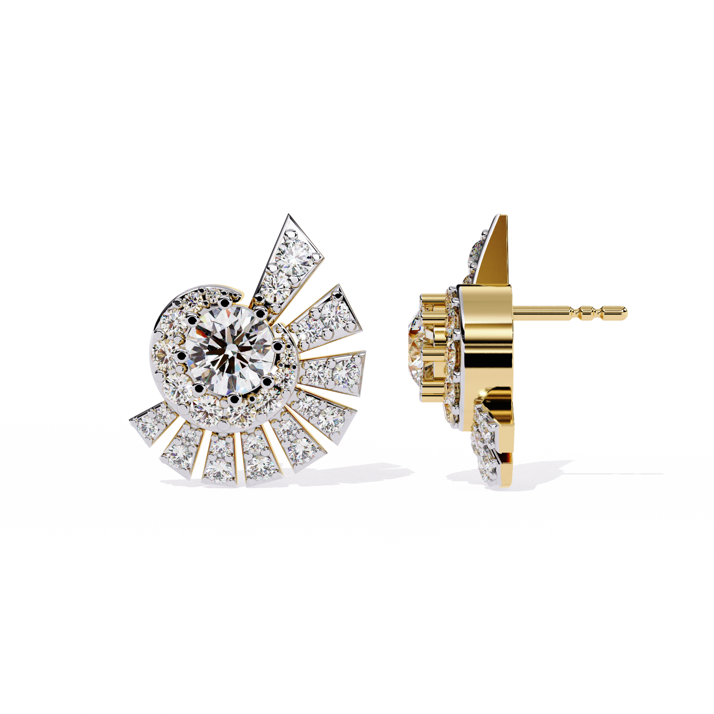 Corazón de Oro Diamond Earrings