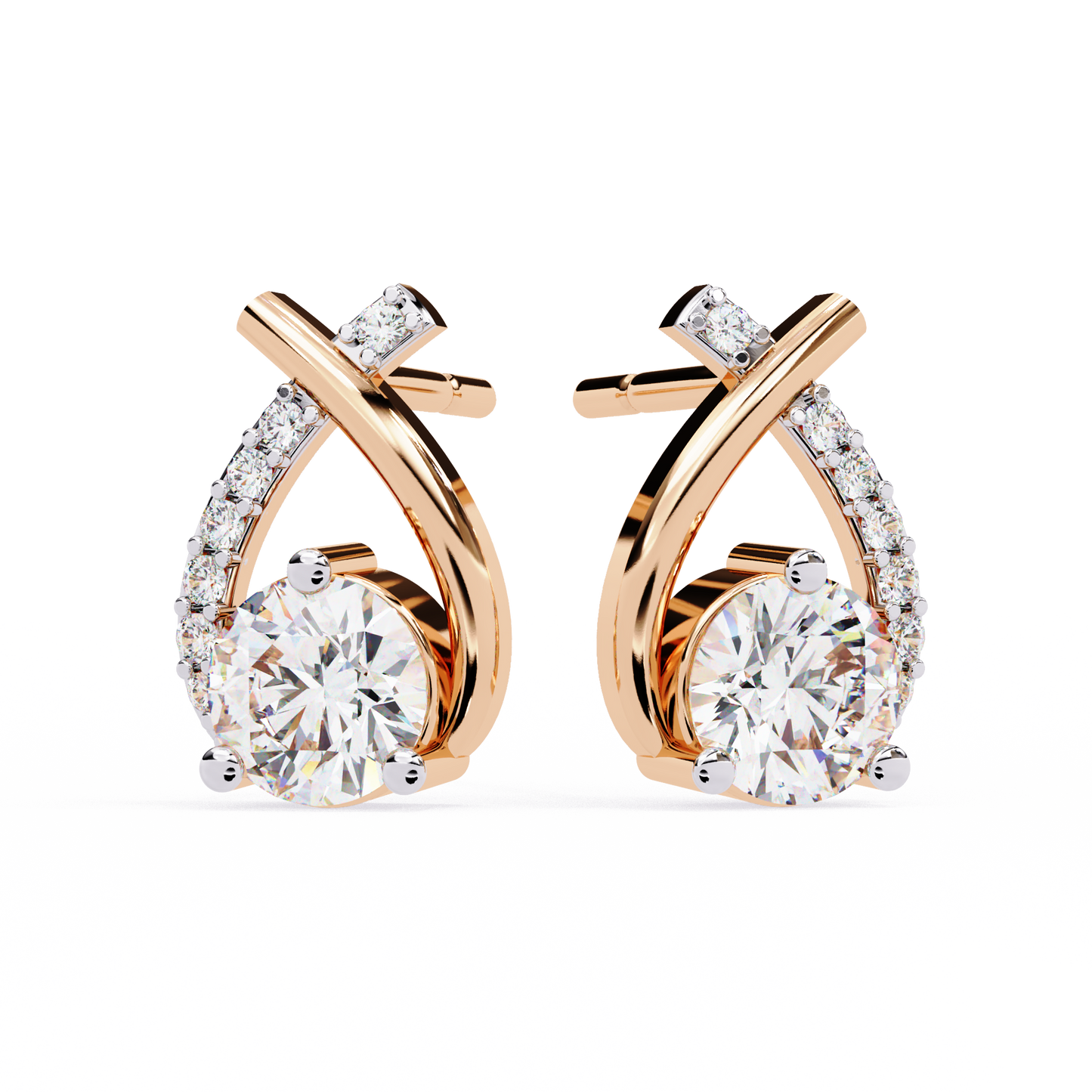 Luxe Minimal Diamond Earings