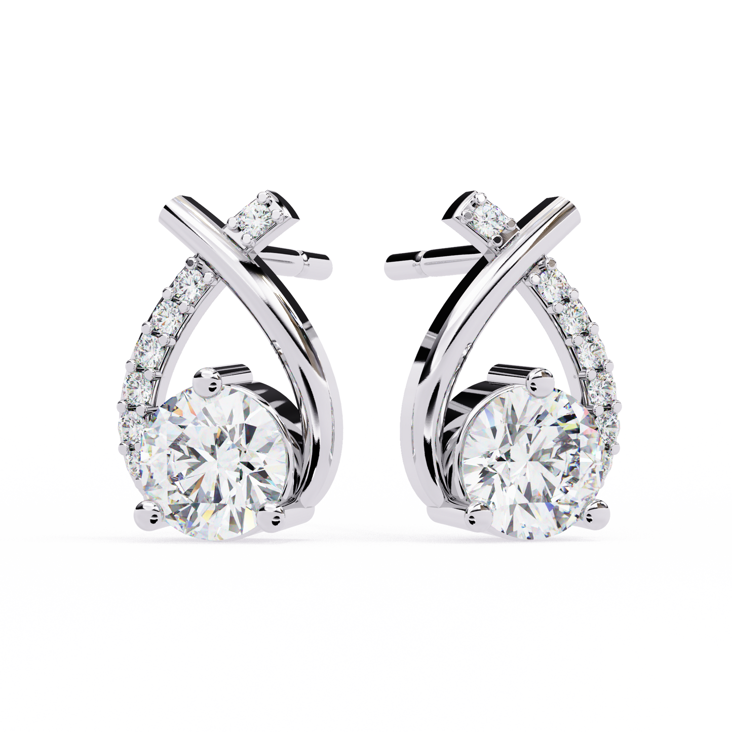Luxe Minimal Diamond Earings