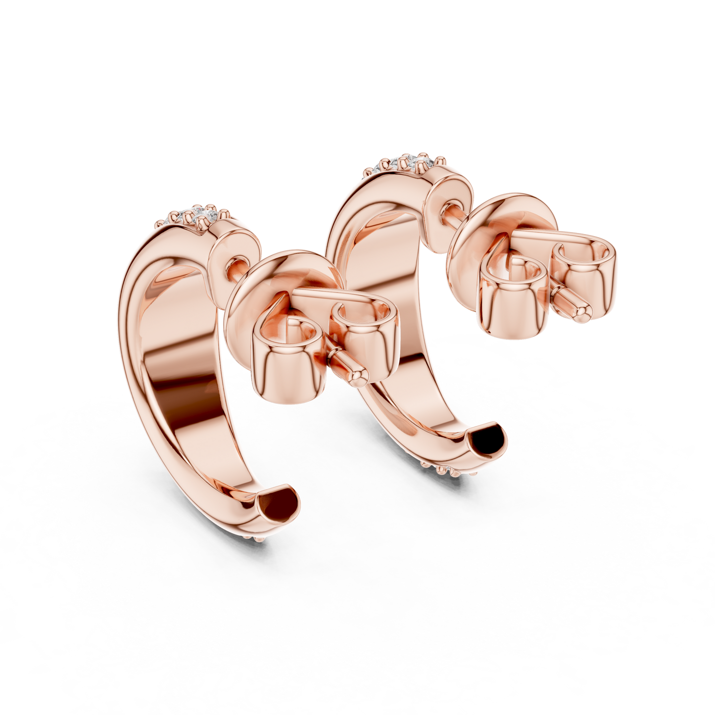 Celestara Halo — The Diamond Curve Hoops