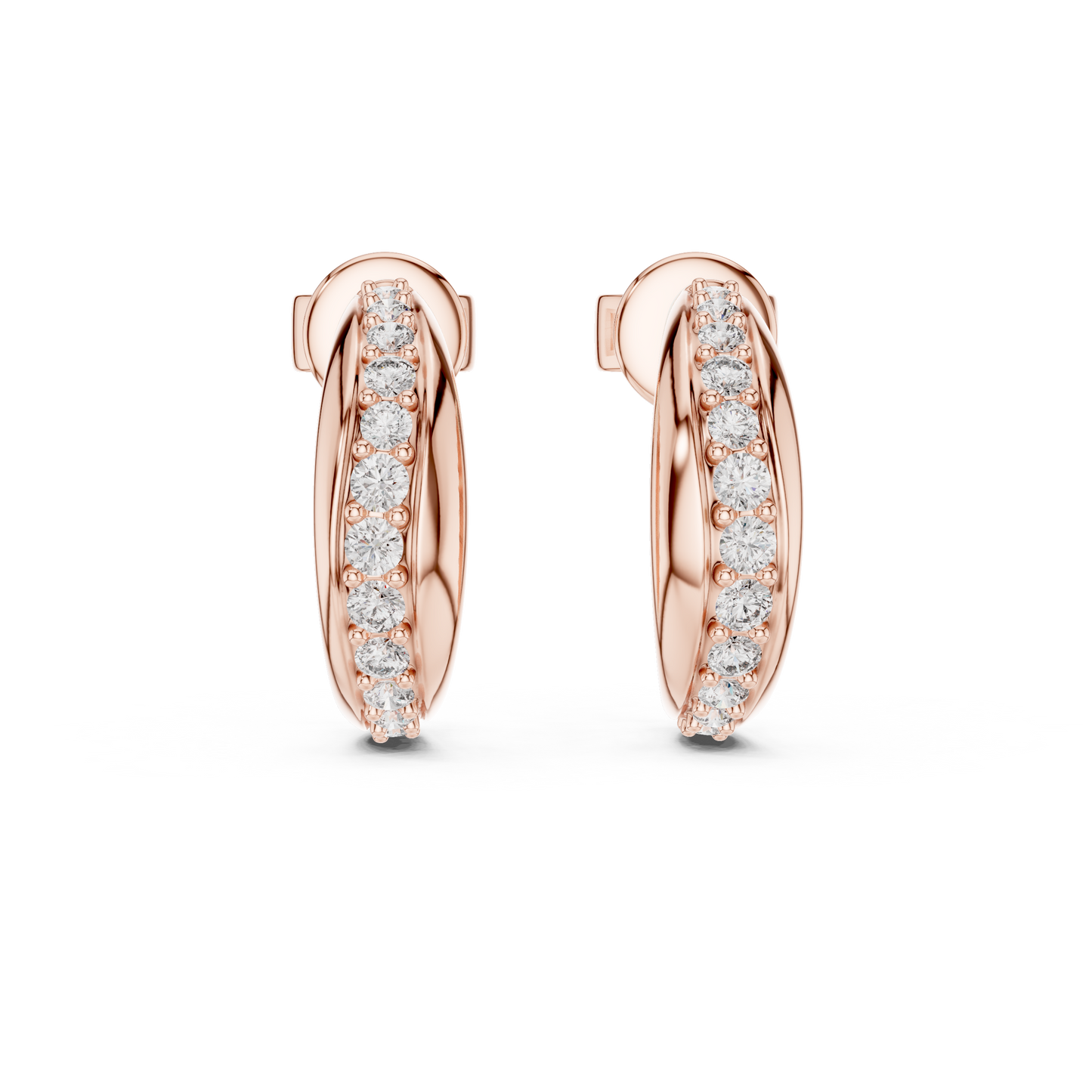 Celestara Halo — The Diamond Curve Hoops