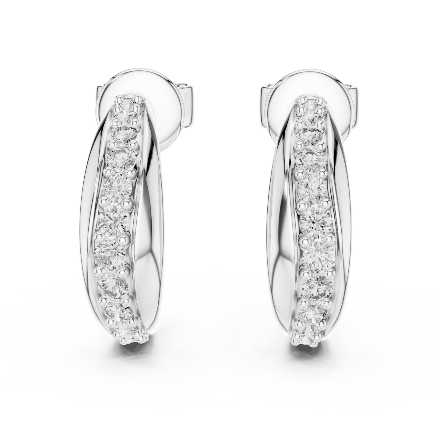 Celestara Halo — The Diamond Curve Hoops