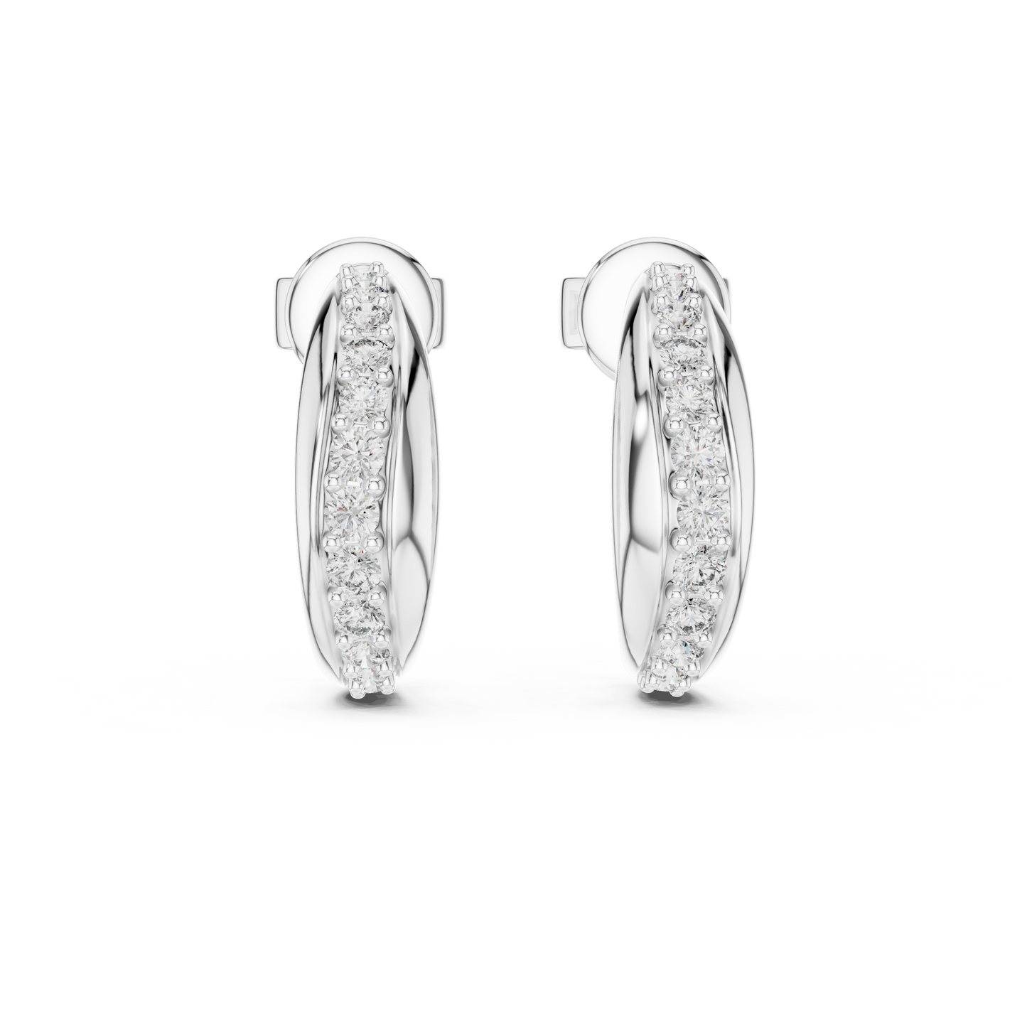Celestara Halo — The Diamond Curve Hoops