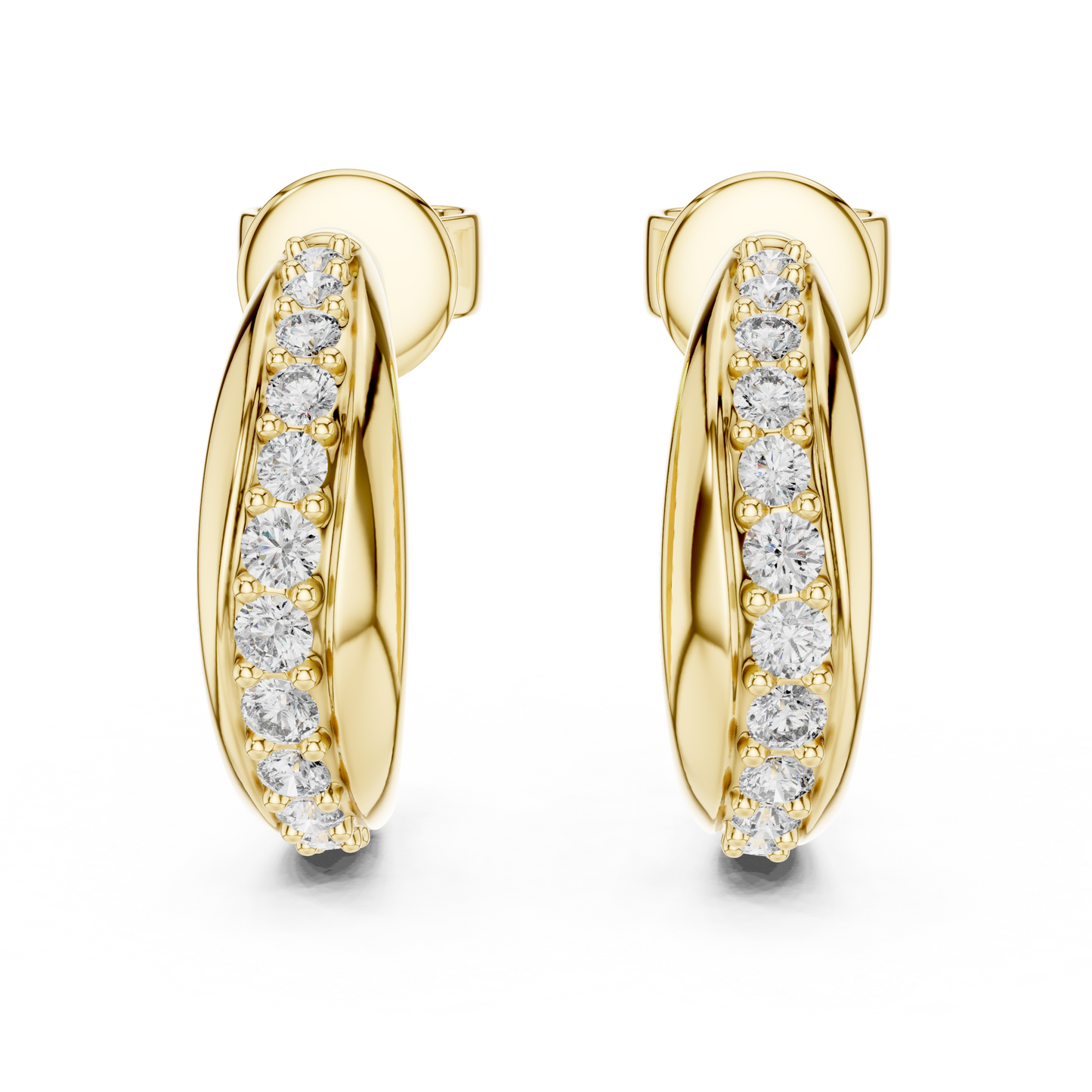 Celestara Halo — The Diamond Curve Hoops