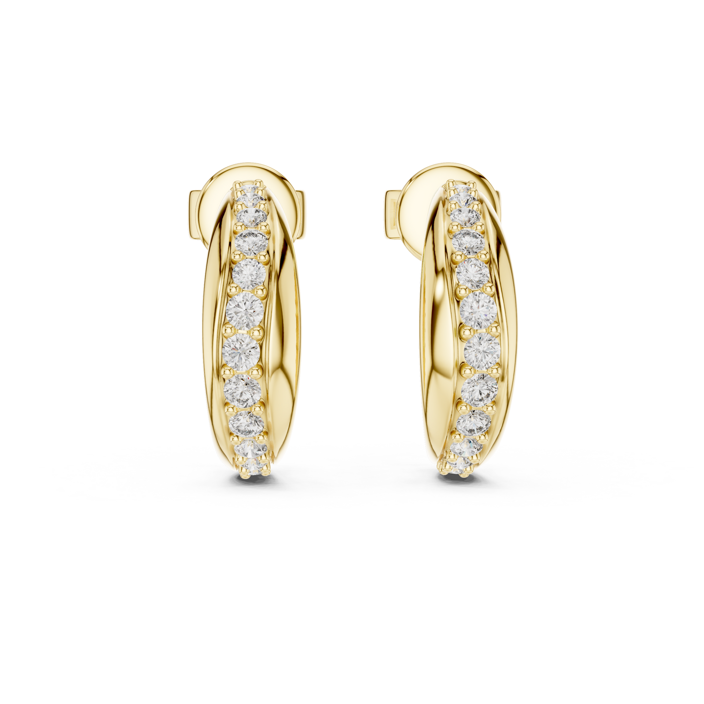Celestara Halo — The Diamond Curve Hoops