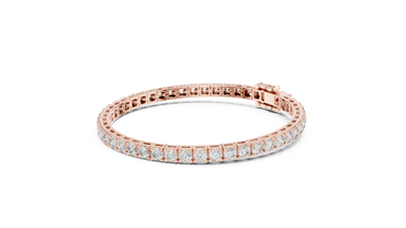 The Infinity Line Round Diamonds Tennis Bracelet 0.30 Carat Each
