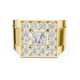 Crown Signet Men Solitaire Ring