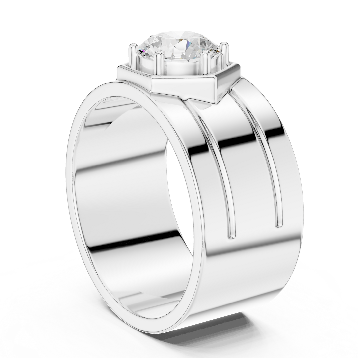 Vow of Valor Men Solitaire Ring
