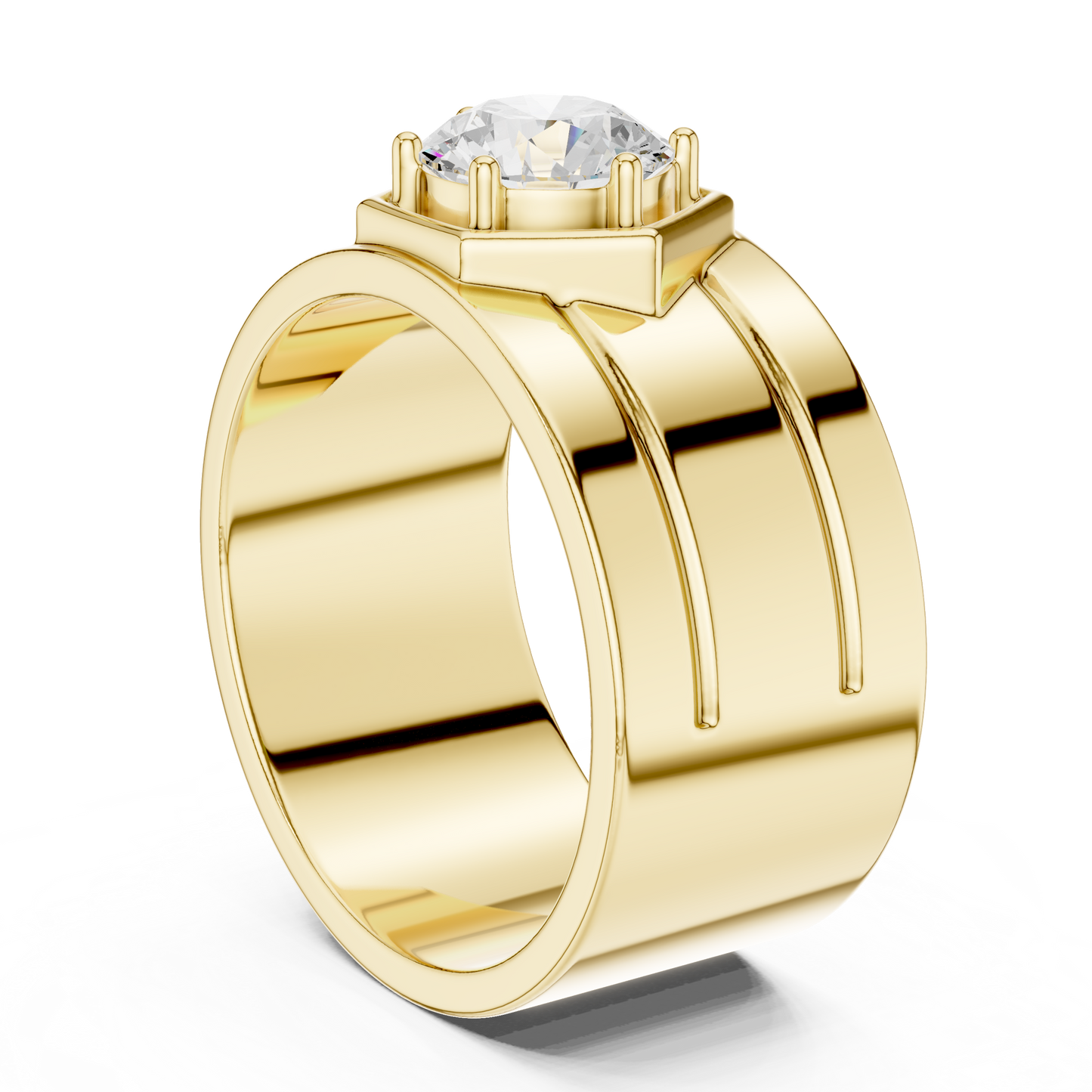 Vow of Valor Men Solitaire Ring