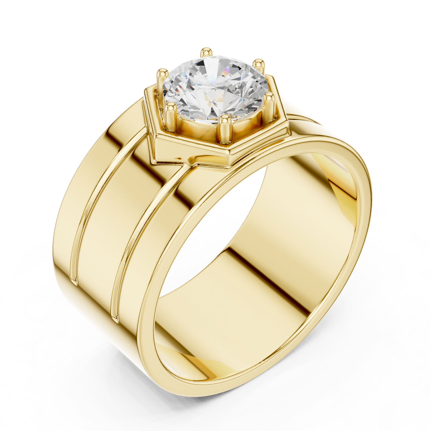 Vow of Valor Men Solitaire Ring