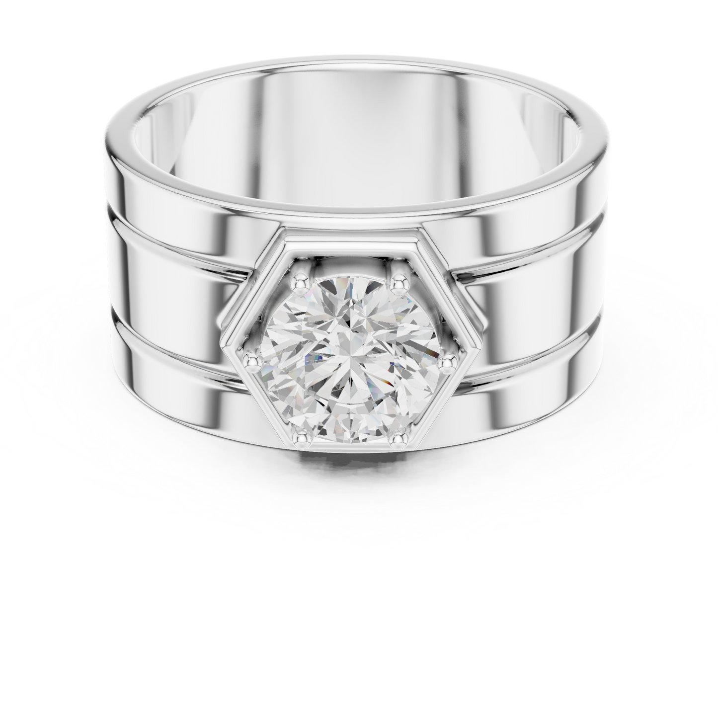 Vow of Valor Men Solitaire Ring