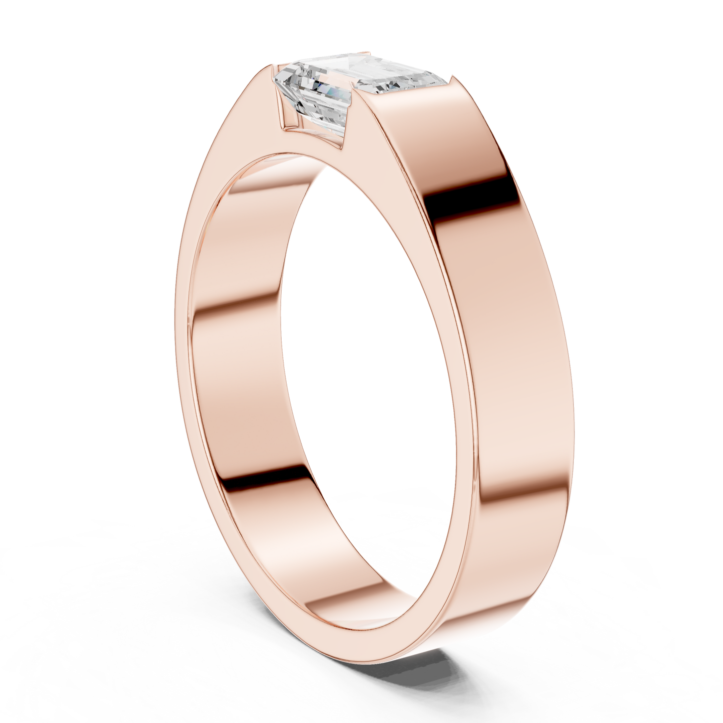 Ember Bond Mens Solitaire Ring