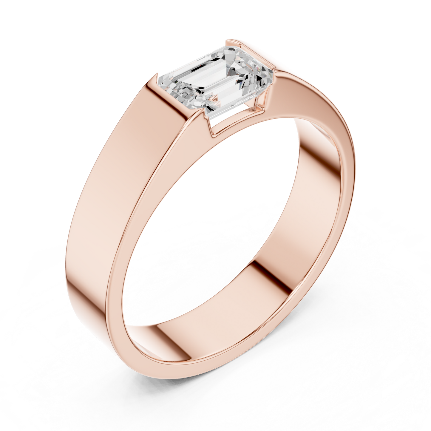 Ember Bond Mens Solitaire Ring