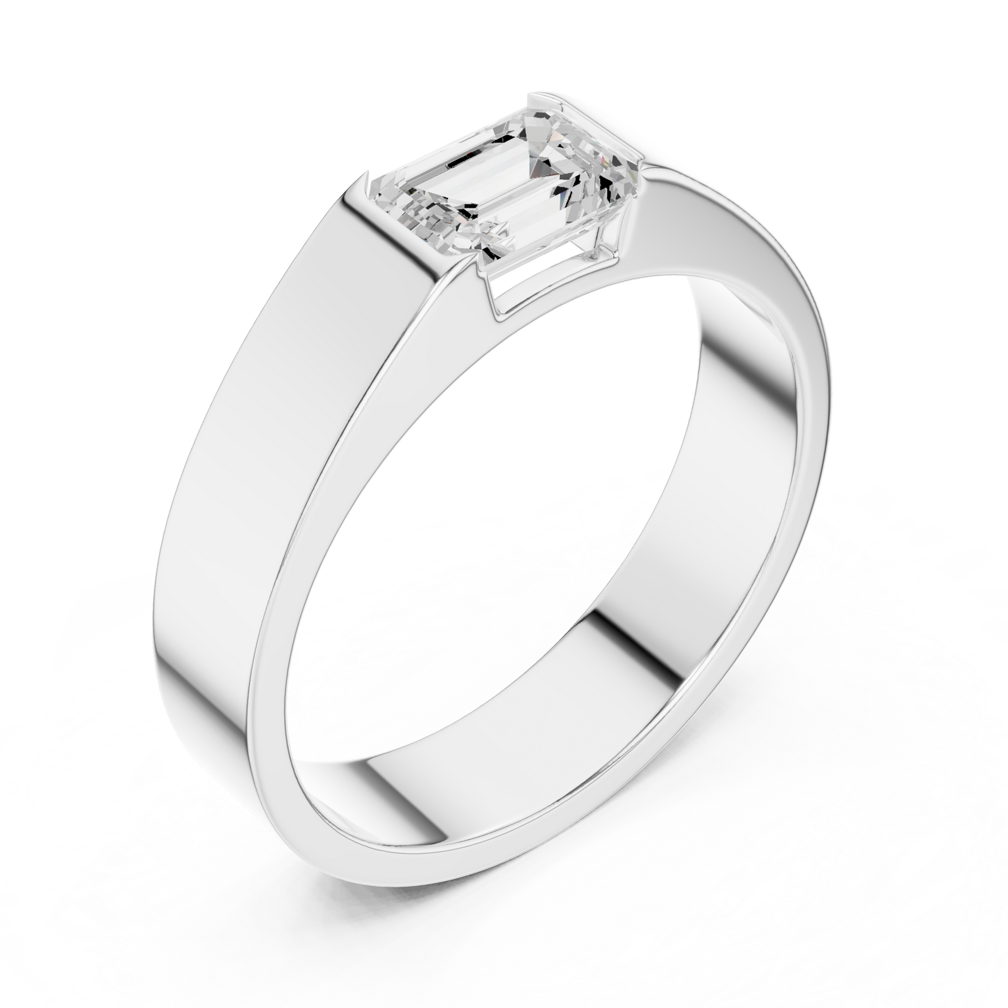 Ember Bond Mens Solitaire Ring