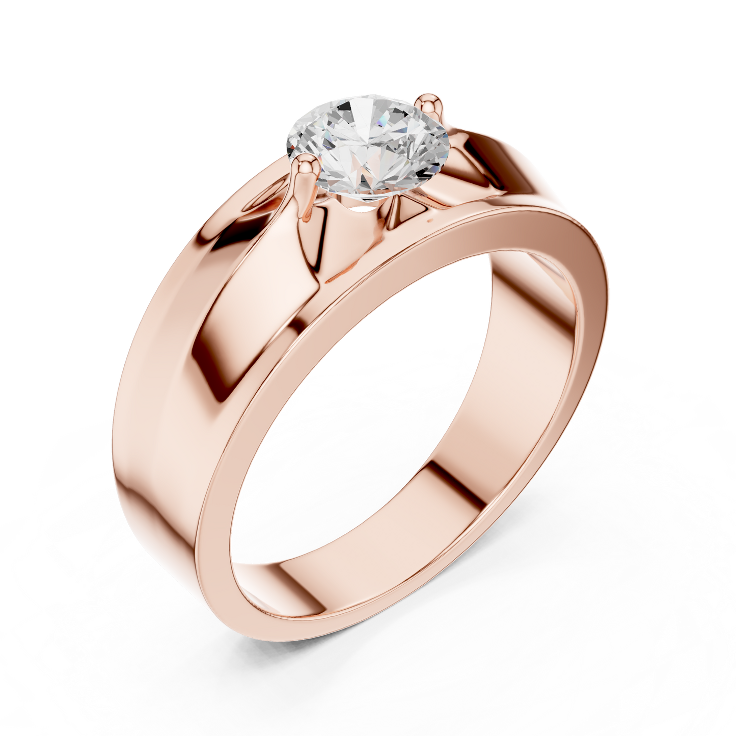 Zenith Solitaire Ring for Men