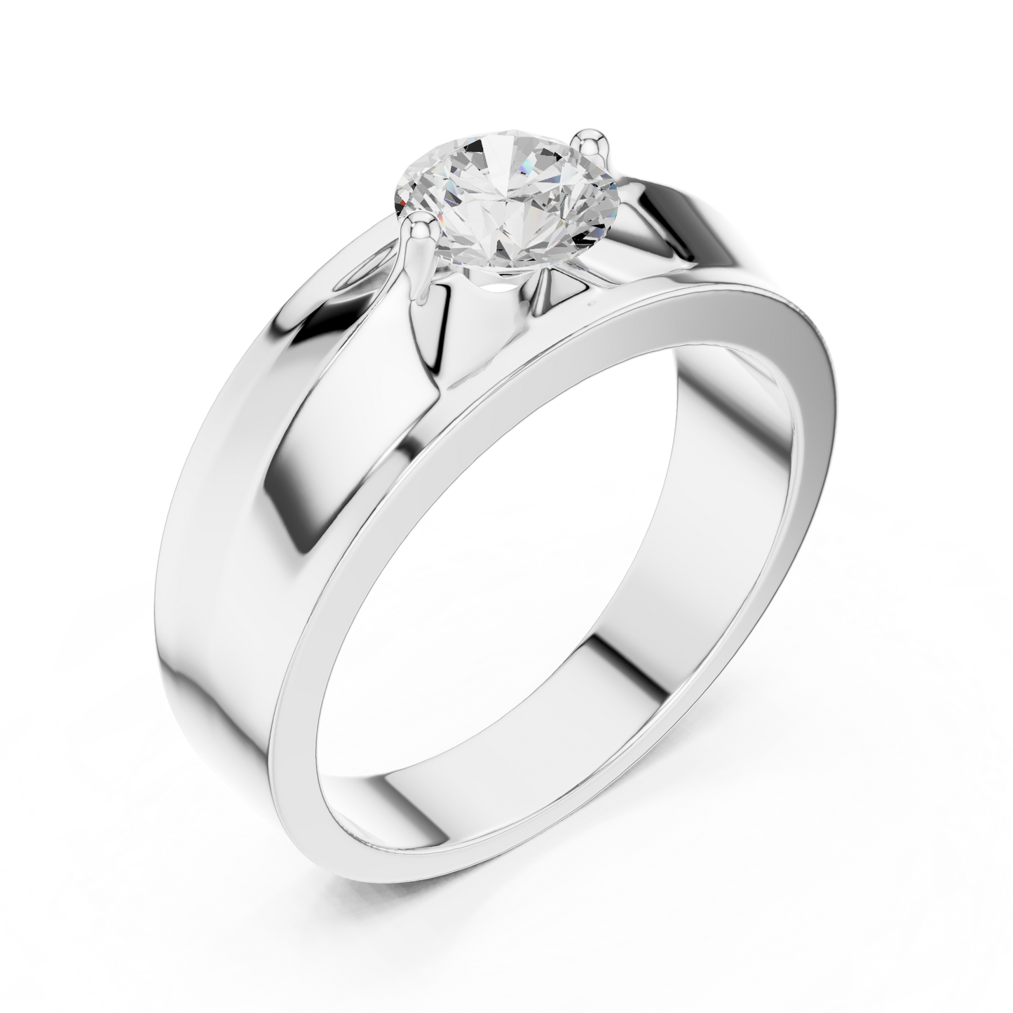 Zenith Solitaire Ring for Men