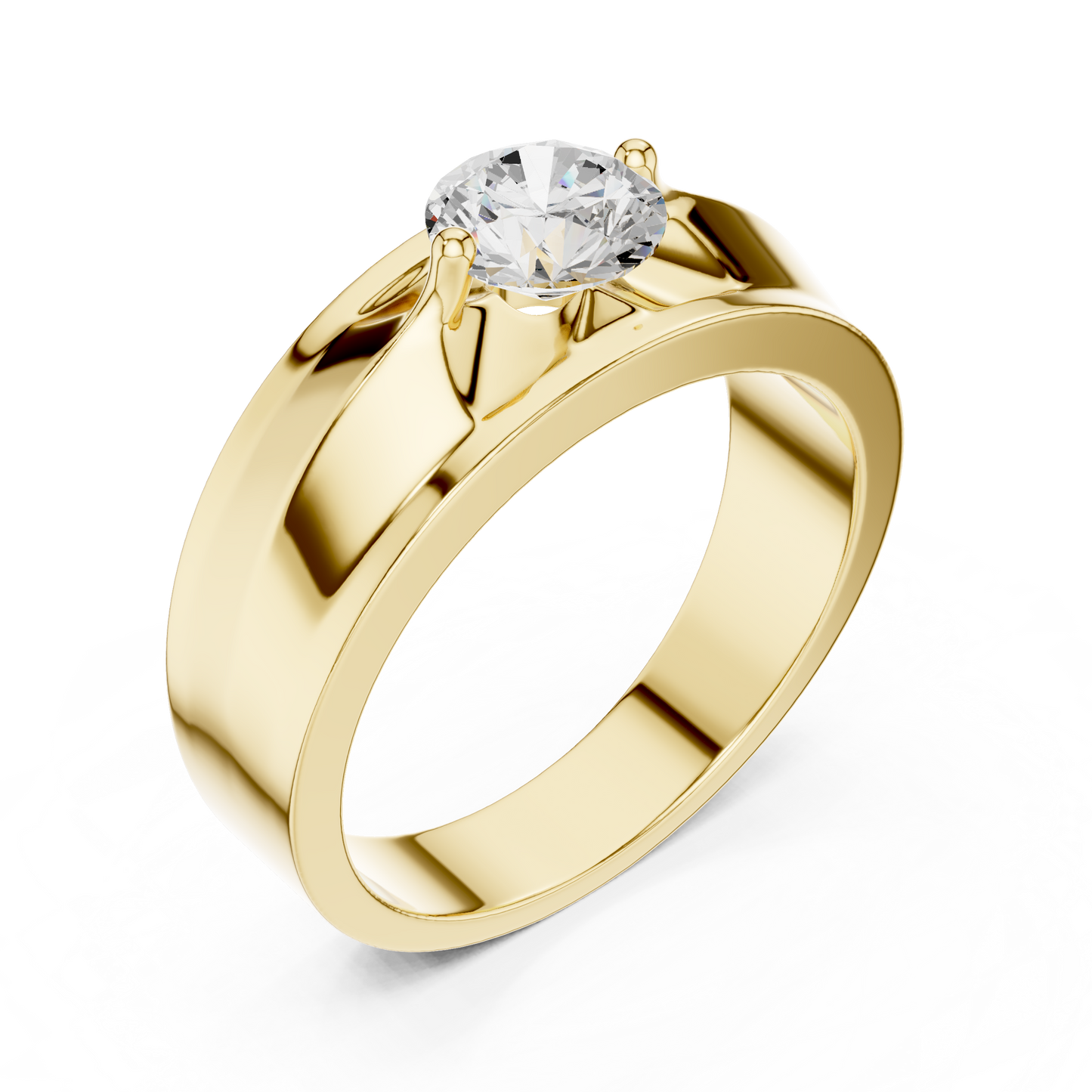 Zenith Solitaire Ring for Men