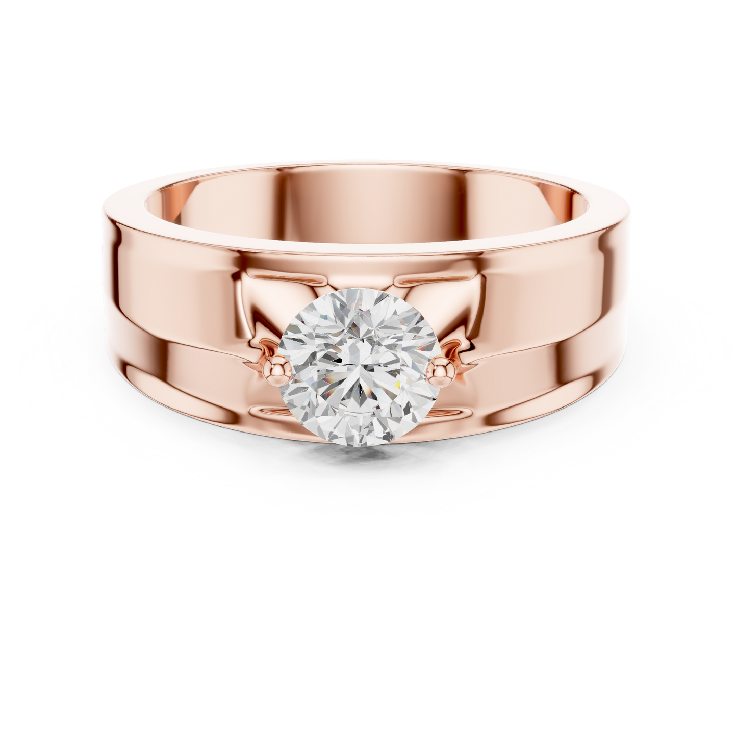 Zenith Solitaire Ring for Men