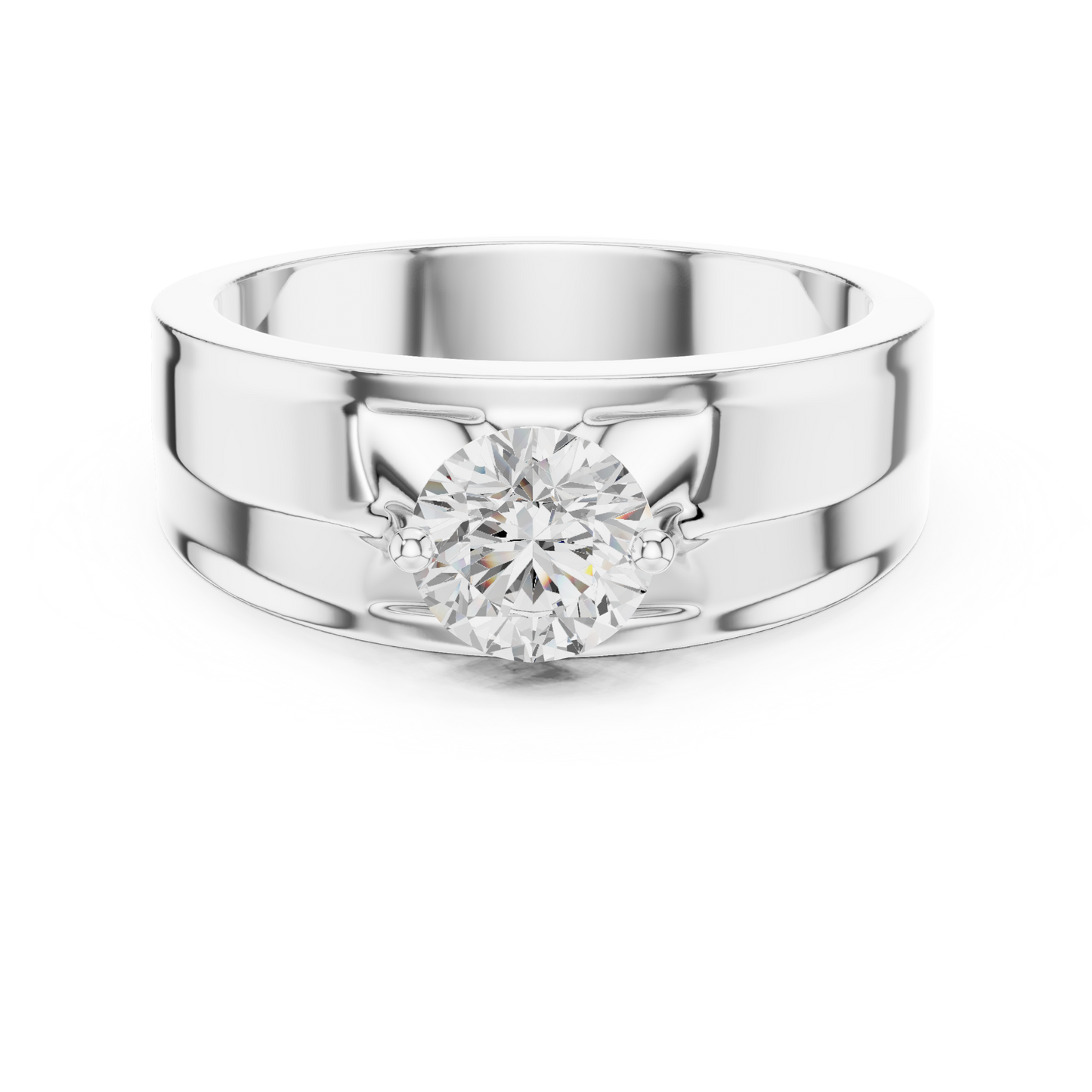 Zenith Solitaire Ring for Men