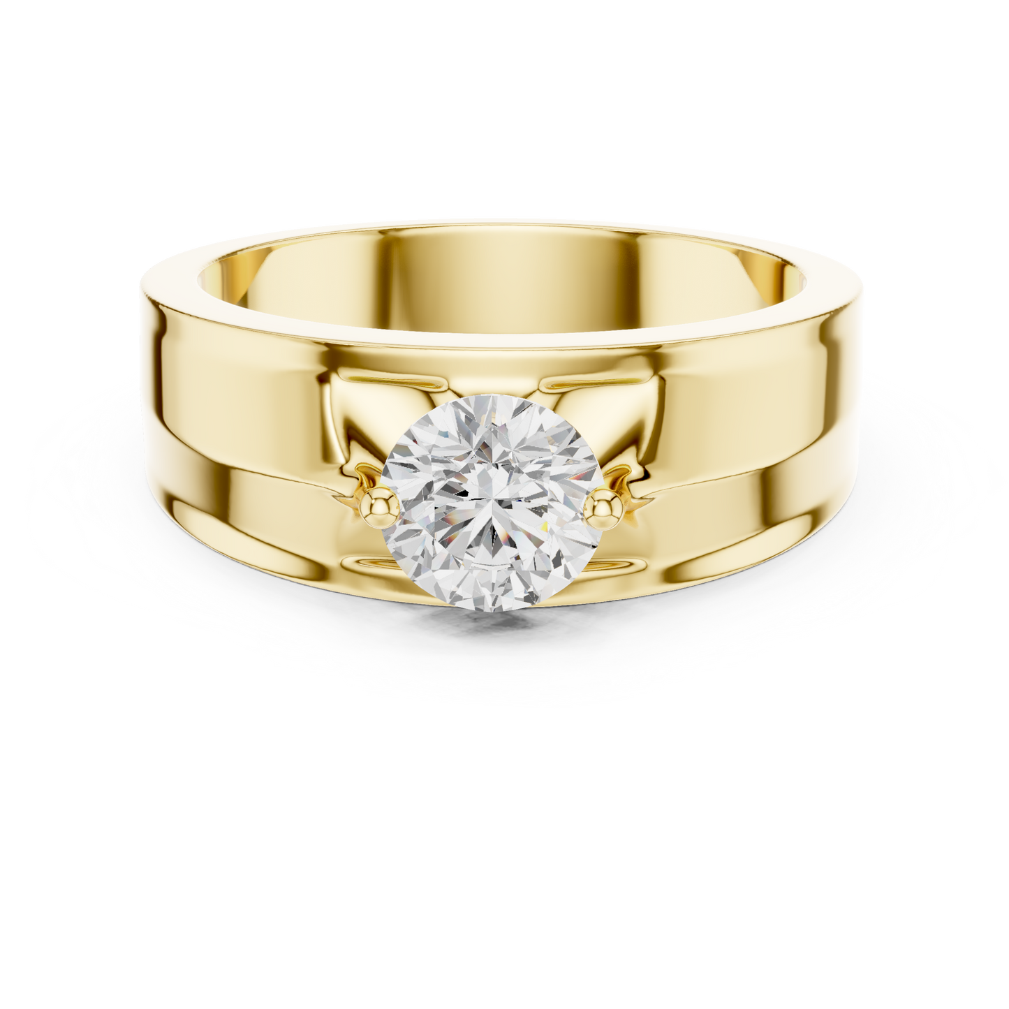 Zenith Solitaire Ring for Men