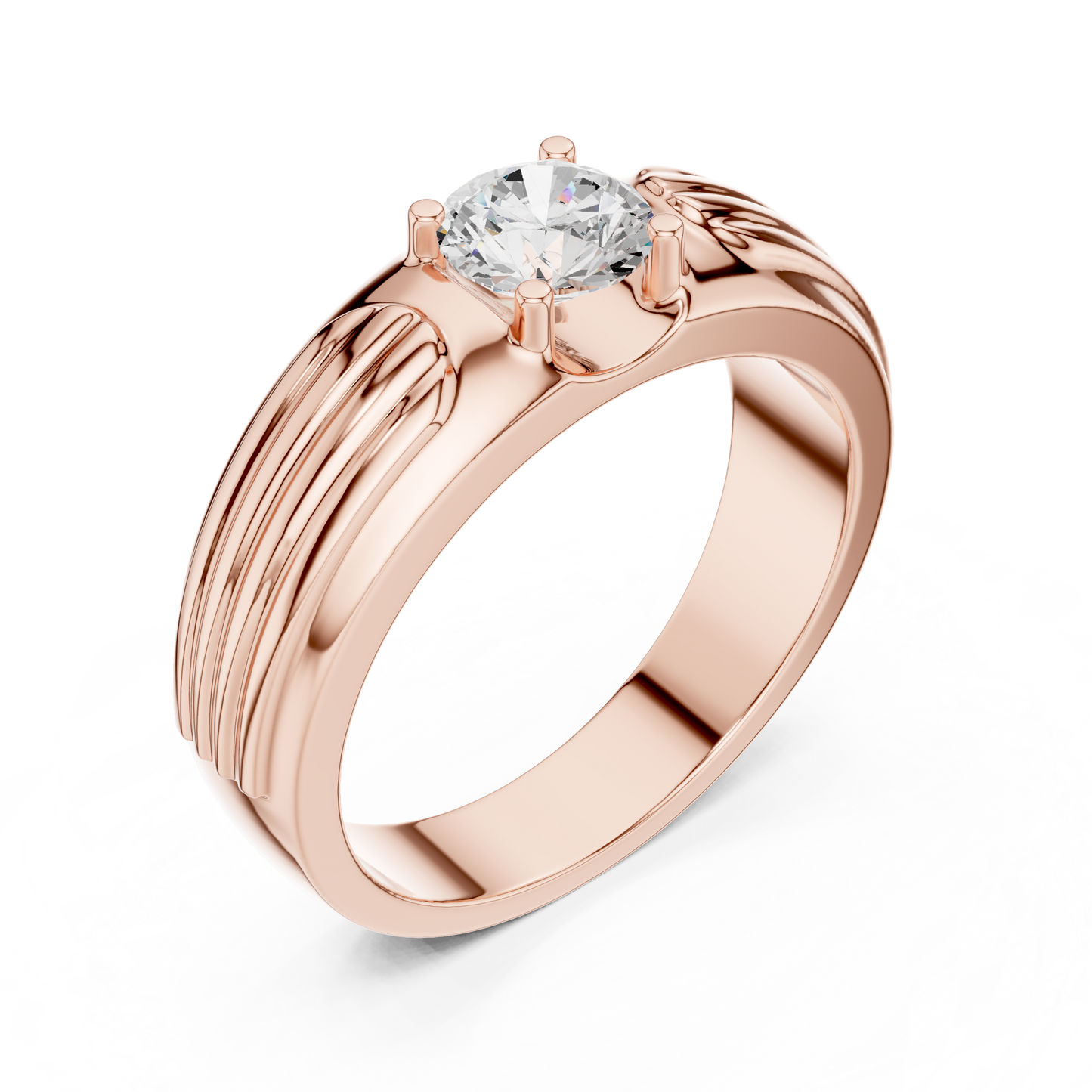 Rogue Solitaire Ring for Men