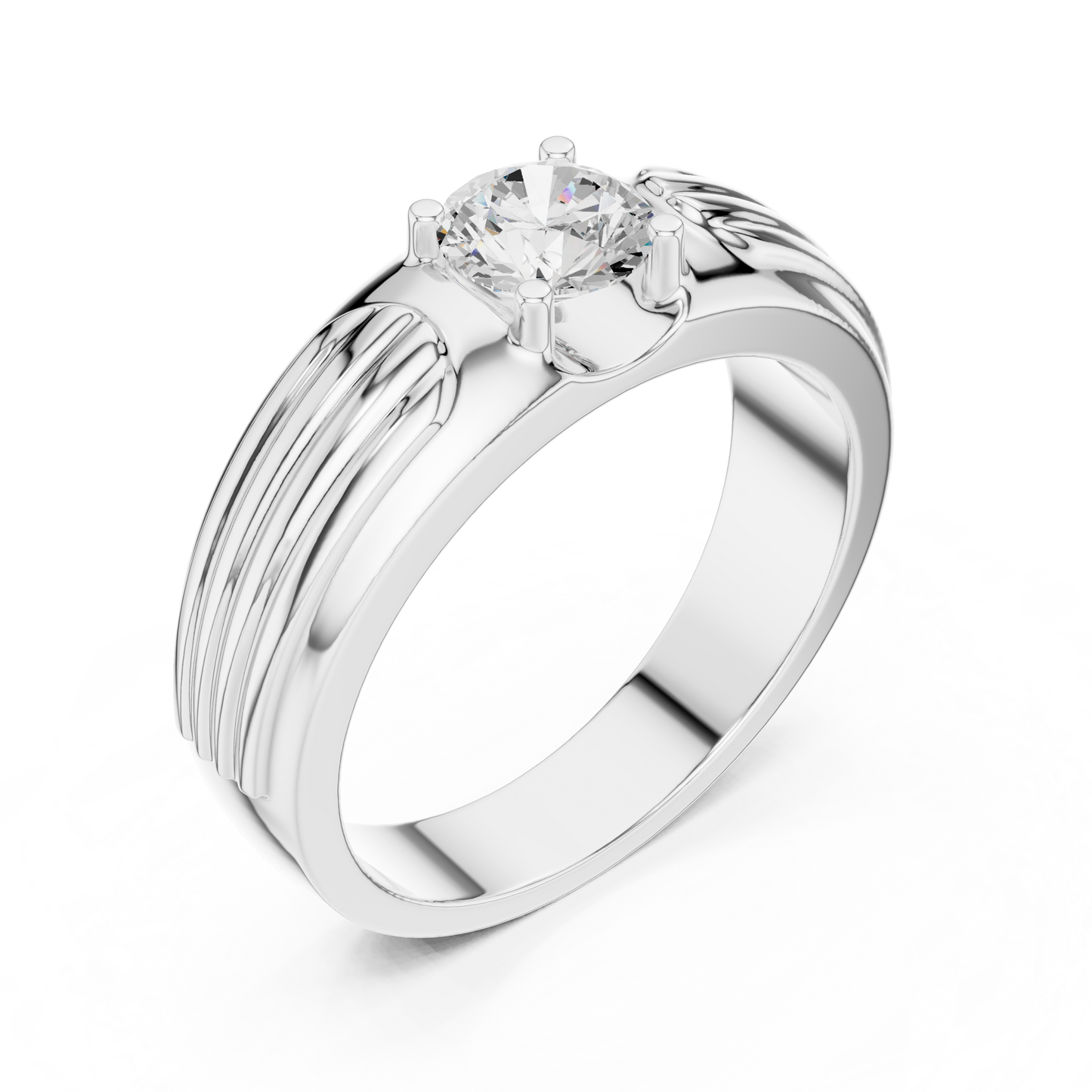 Rogue Solitaire Ring for Men