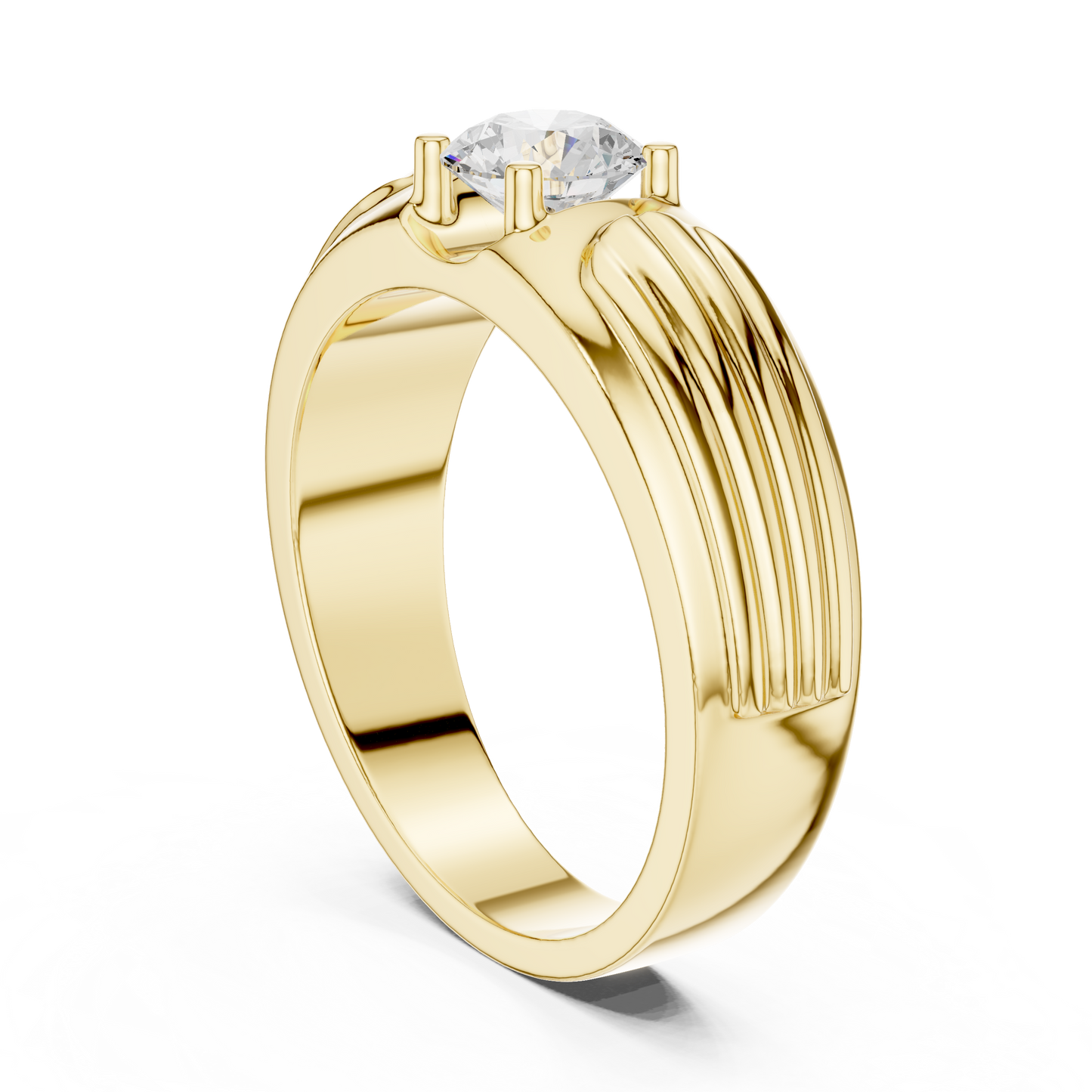 Rogue Solitaire Ring for Men