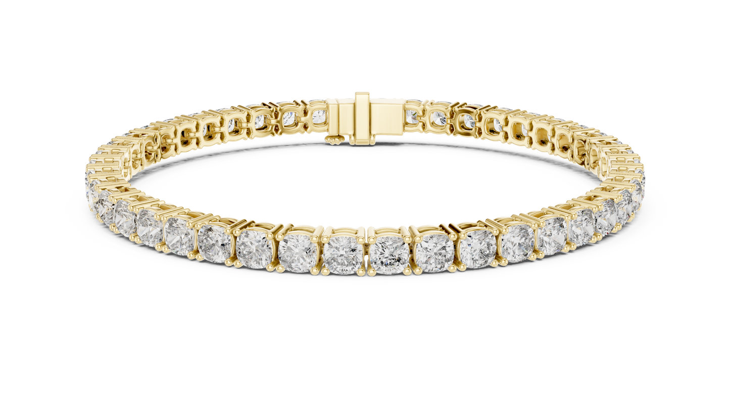 The Infinity Line Round Diamonds Tennis Bracelet 0.10 Carat Each