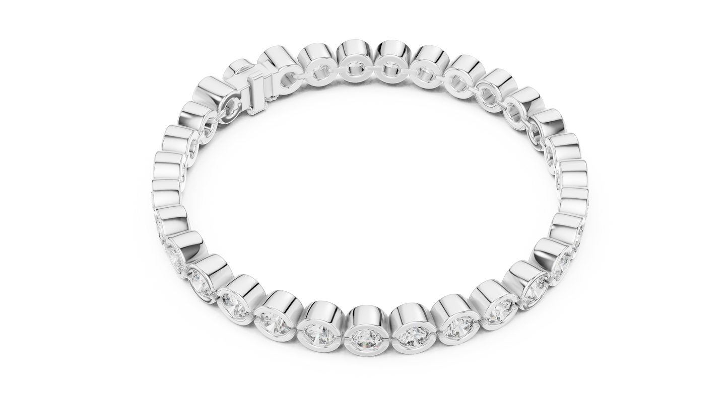 Imperial Bloom Tennis Diamond Bracelet