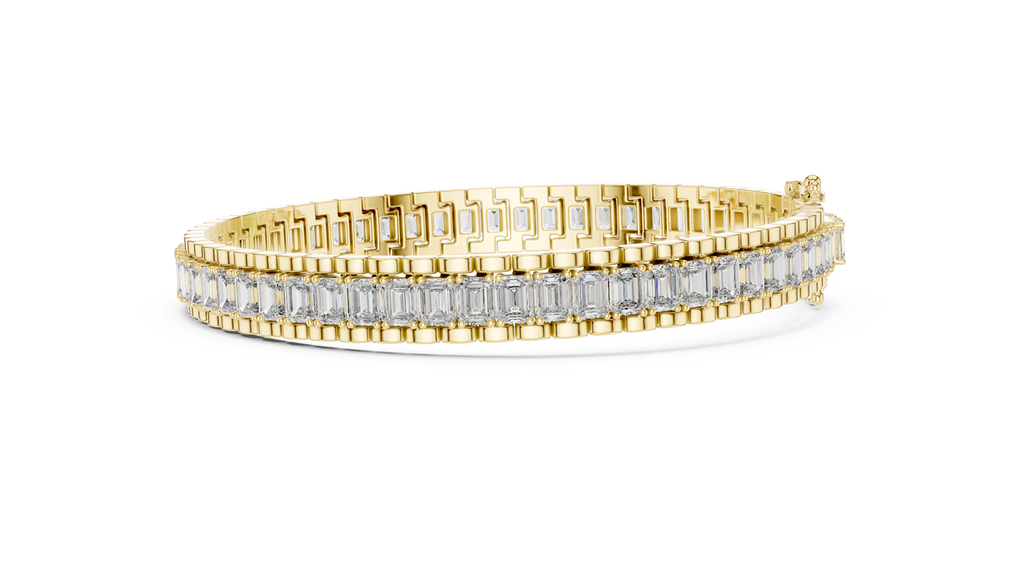 Gilded Aura Diamond Bracelet For Men