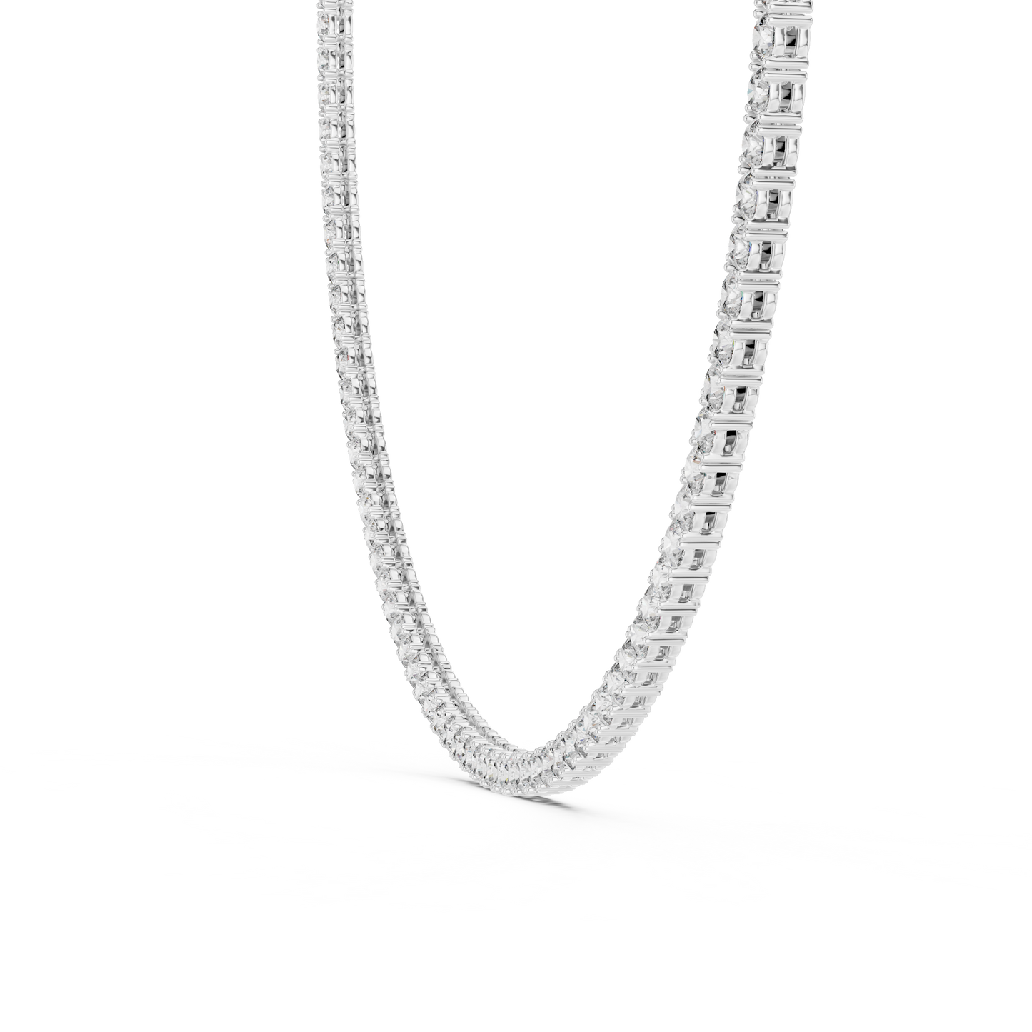 Celestial Lace Tennis Diamond Necklace