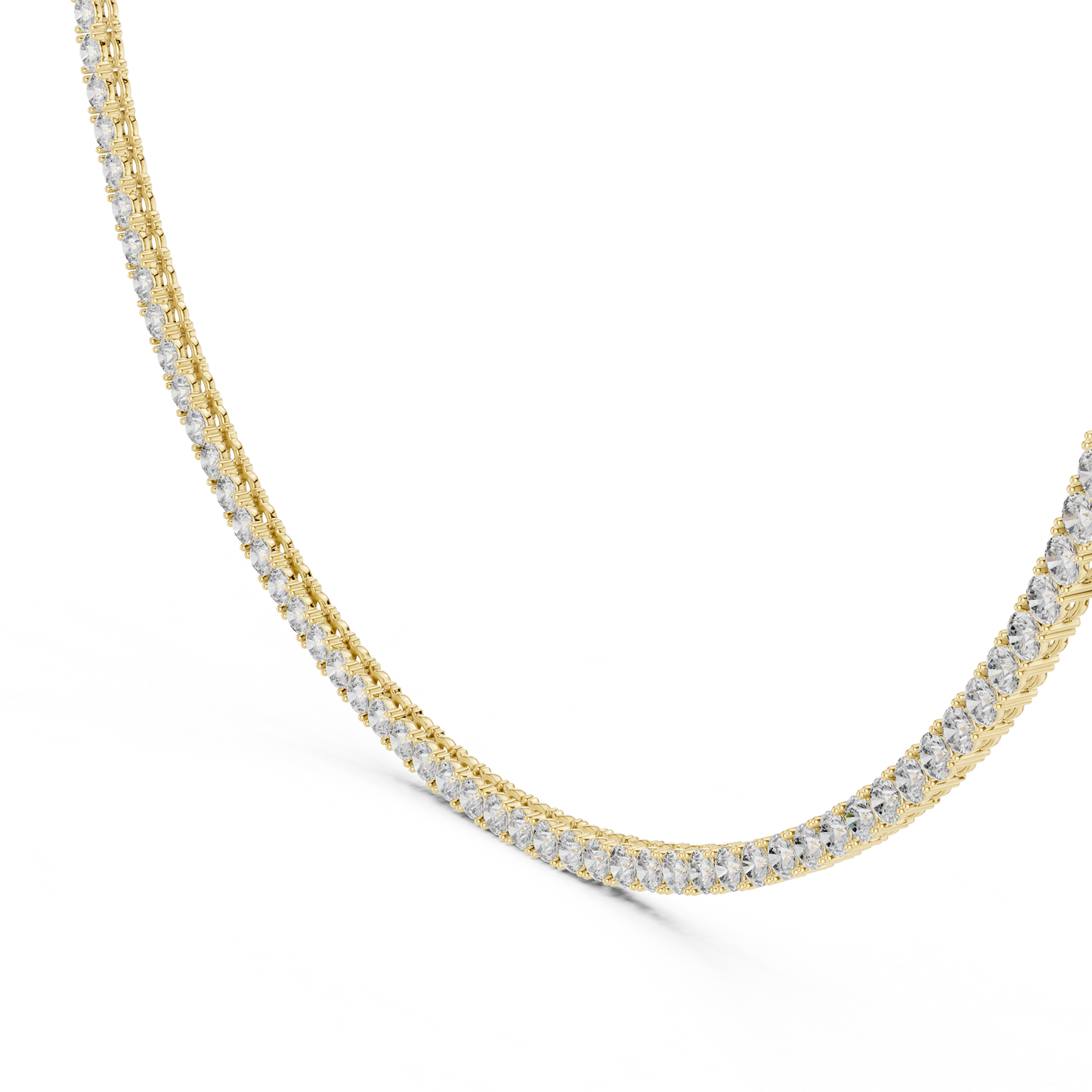 Celestial Lace Tennis Diamond Necklace