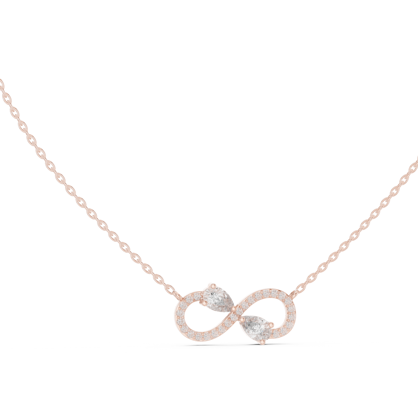 Crystal Dawn Infinity Diamond Pendant