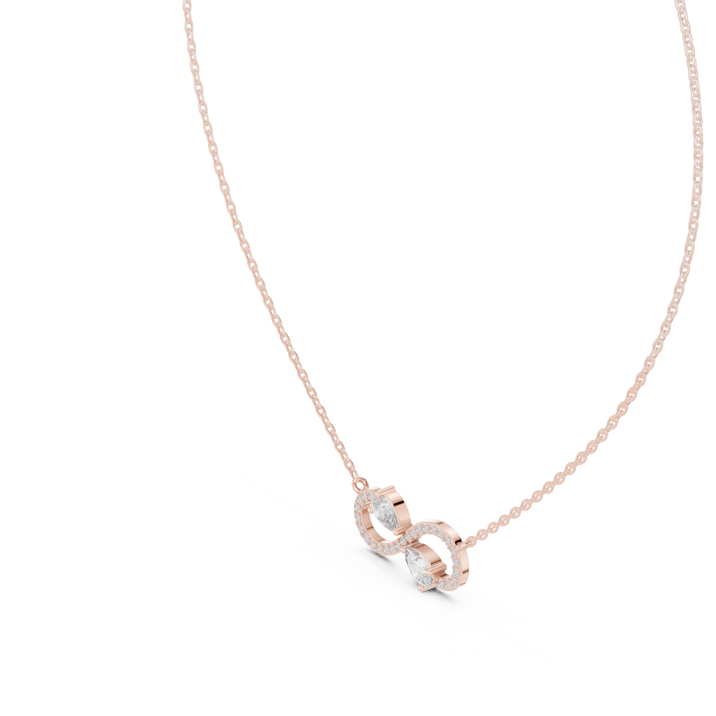 Crystal Dawn Infinity Diamond Pendant