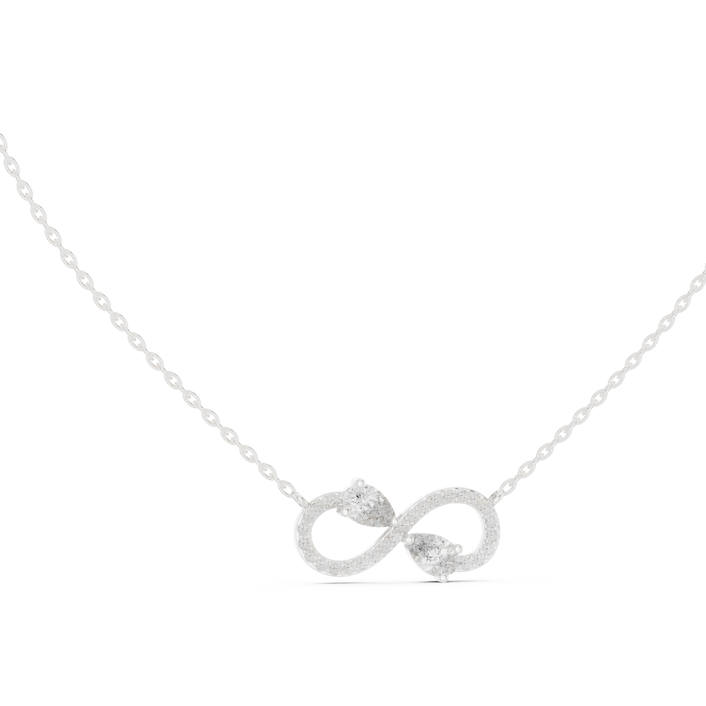 Crystal Dawn Infinity Diamond Pendant