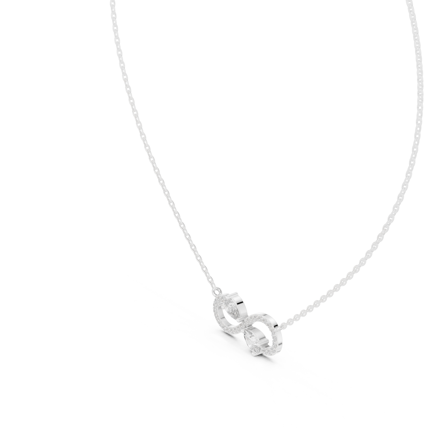 Crystal Dawn Infinity Diamond Pendant