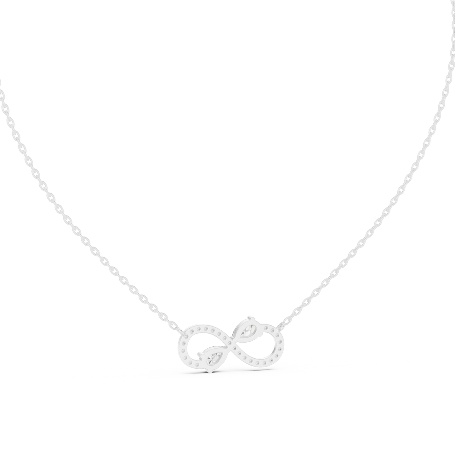 Crystal Dawn Infinity Diamond Pendant
