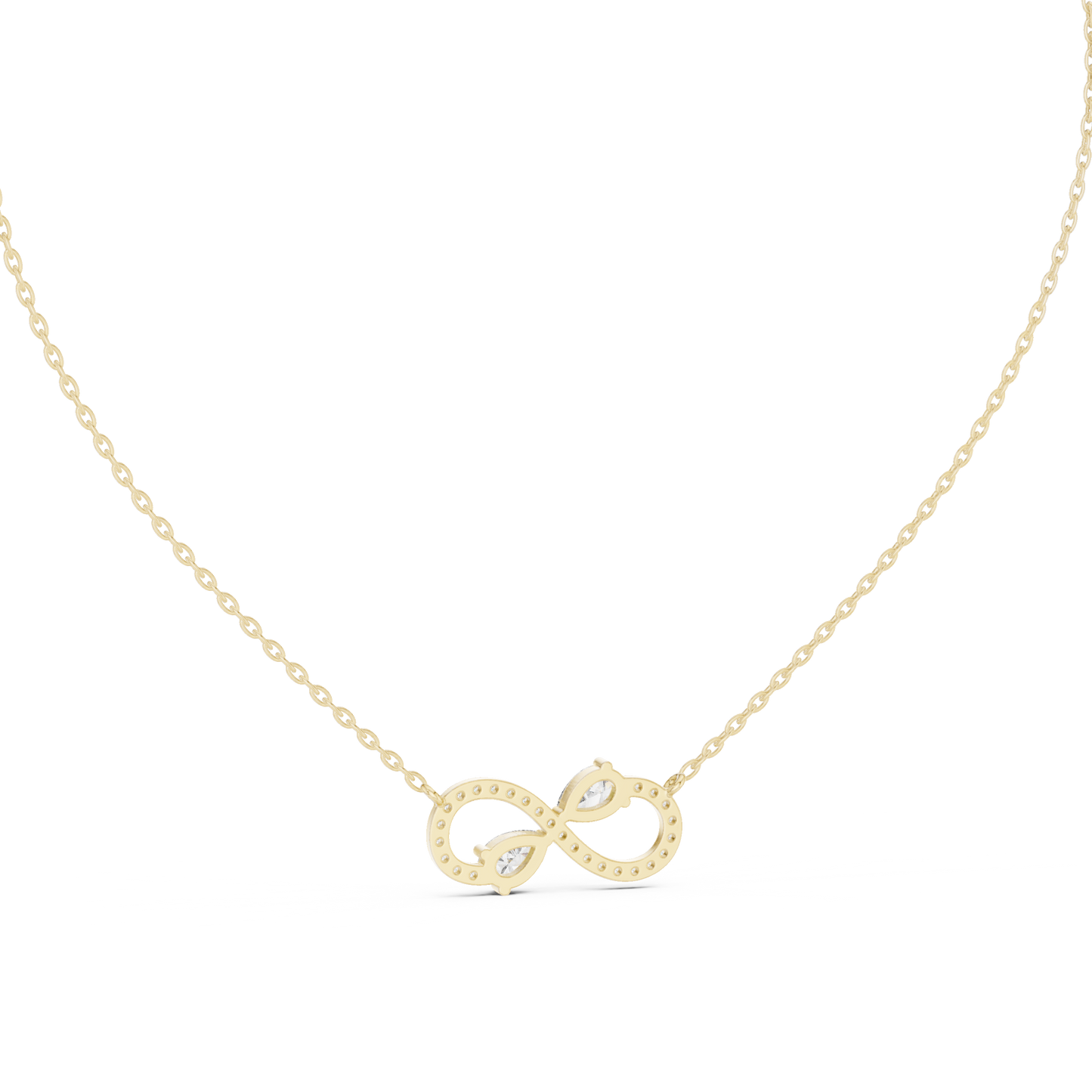 Crystal Dawn Infinity Diamond Pendant