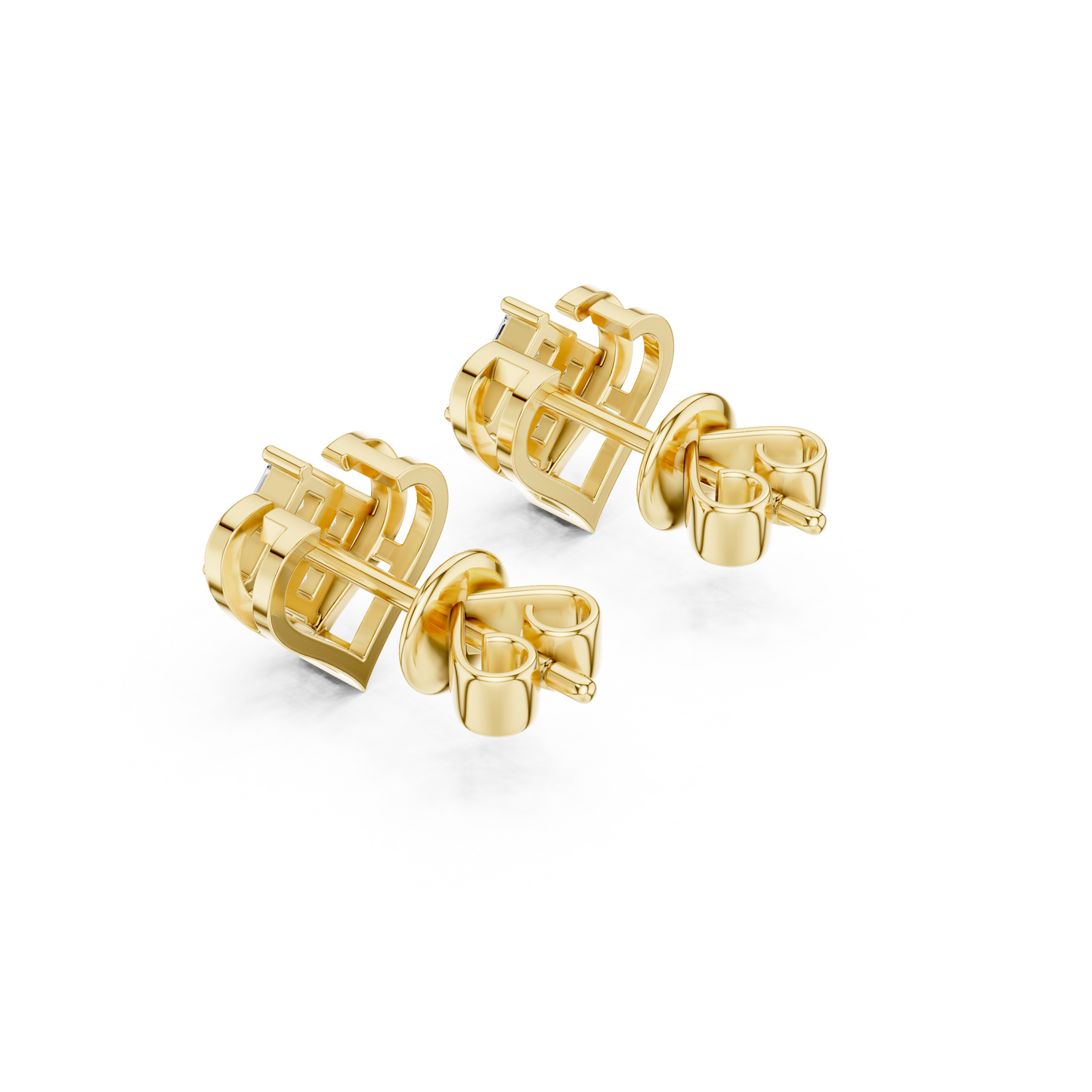 Lustrous Bond Diamond Earrings