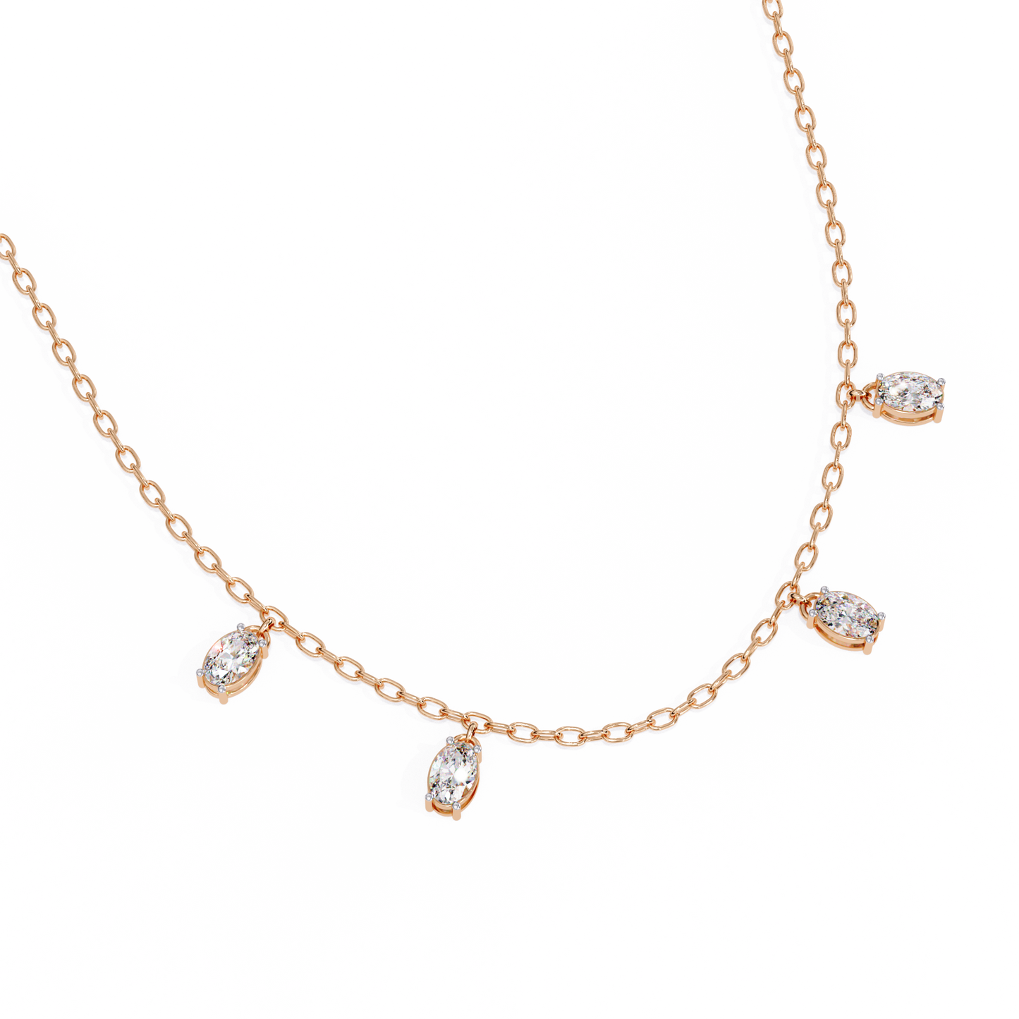 Vela Noire Diamond Necklace